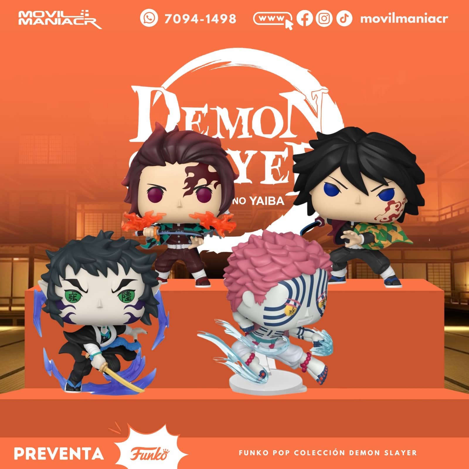 Colección 4 Funko Pop Demon Slayer NW - (Preventa) ¡Reserva Ahora! 1 Colección 4 Funko Pop Demon Slayer NW - (Preventa) ¡Reserva Ahora!