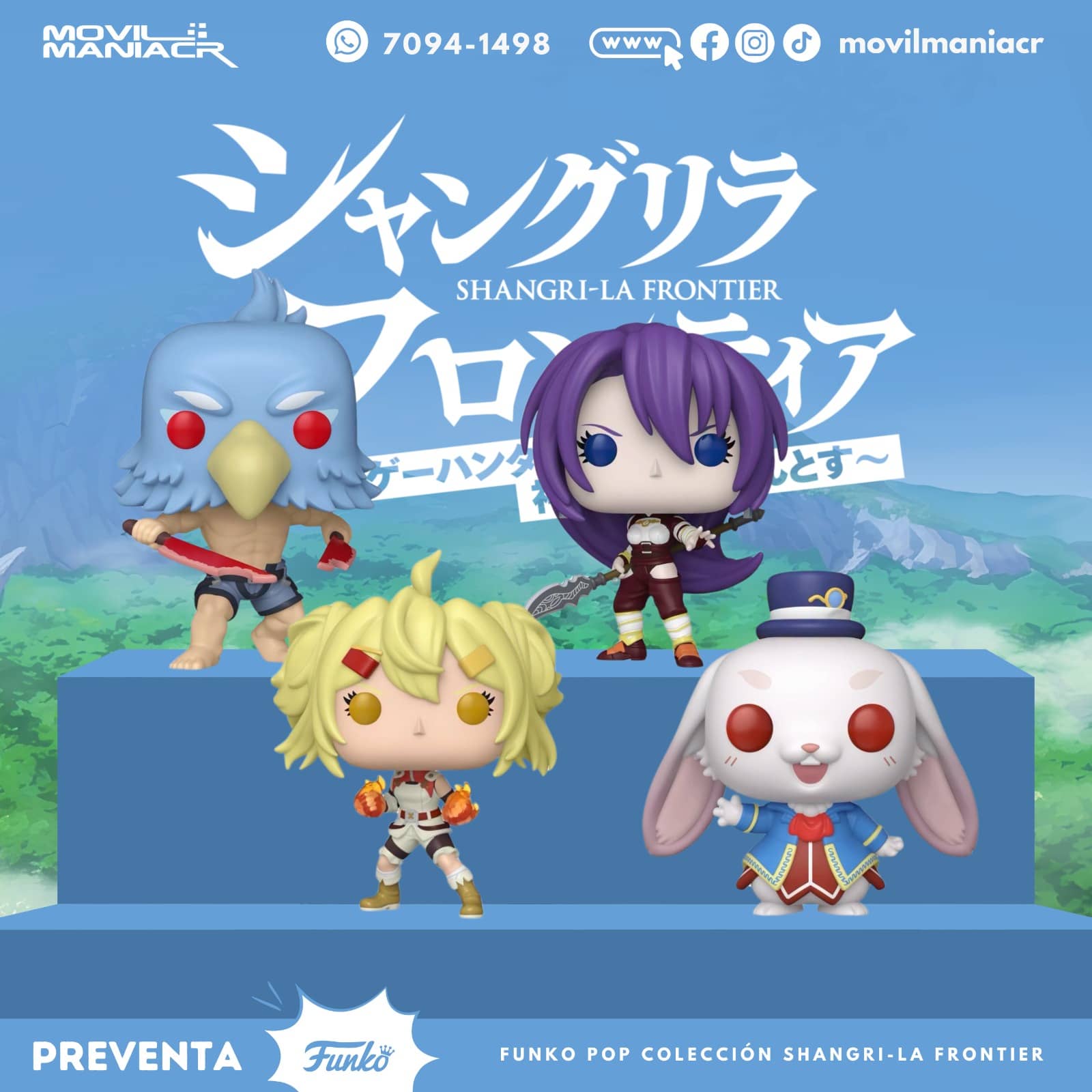 Colección 4 Funko Pop Shangri-La Frontier - (Preventa) ¡Reserva Ahora! 1 Colección 4 Funko Pop Shangri-La Frontier - (Preventa) ¡Reserva Ahora!