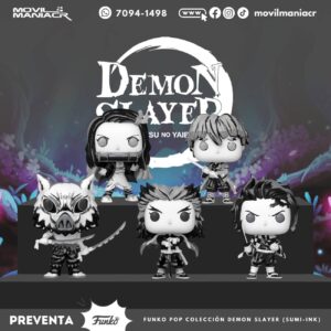 Colección 5 Funko Pop Demon Slayer Sumi-Ink - (Preventa) ¡Reserva Ahora!
