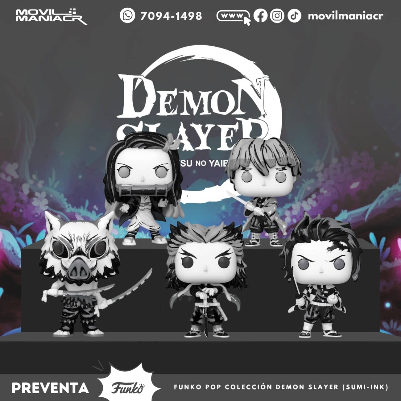 Colección 5 Funko Pop Demon Slayer Sumi-Ink - (Preventa) ¡Reserva Ahora! 1 Colección 5 Funko Pop Demon Slayer Sumi-Ink - (Preventa) ¡Reserva Ahora!