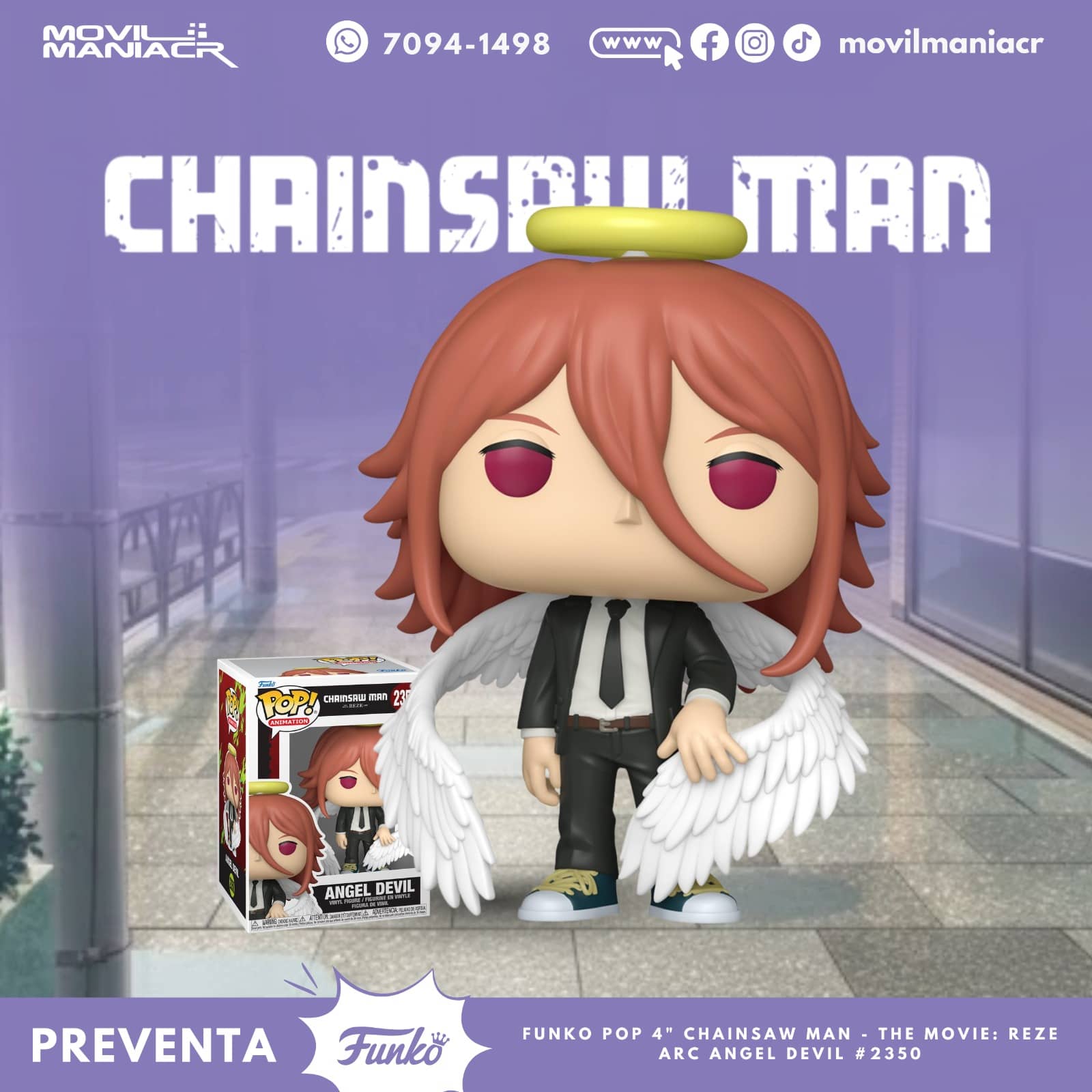 Funko Pop Chainsaw Man Angel Devil #2350 - (Preventa) ¡Reserva Ahora! 1 Funko Pop Chainsaw Man Angel Devil #2350 - (Preventa) ¡Reserva Ahora!