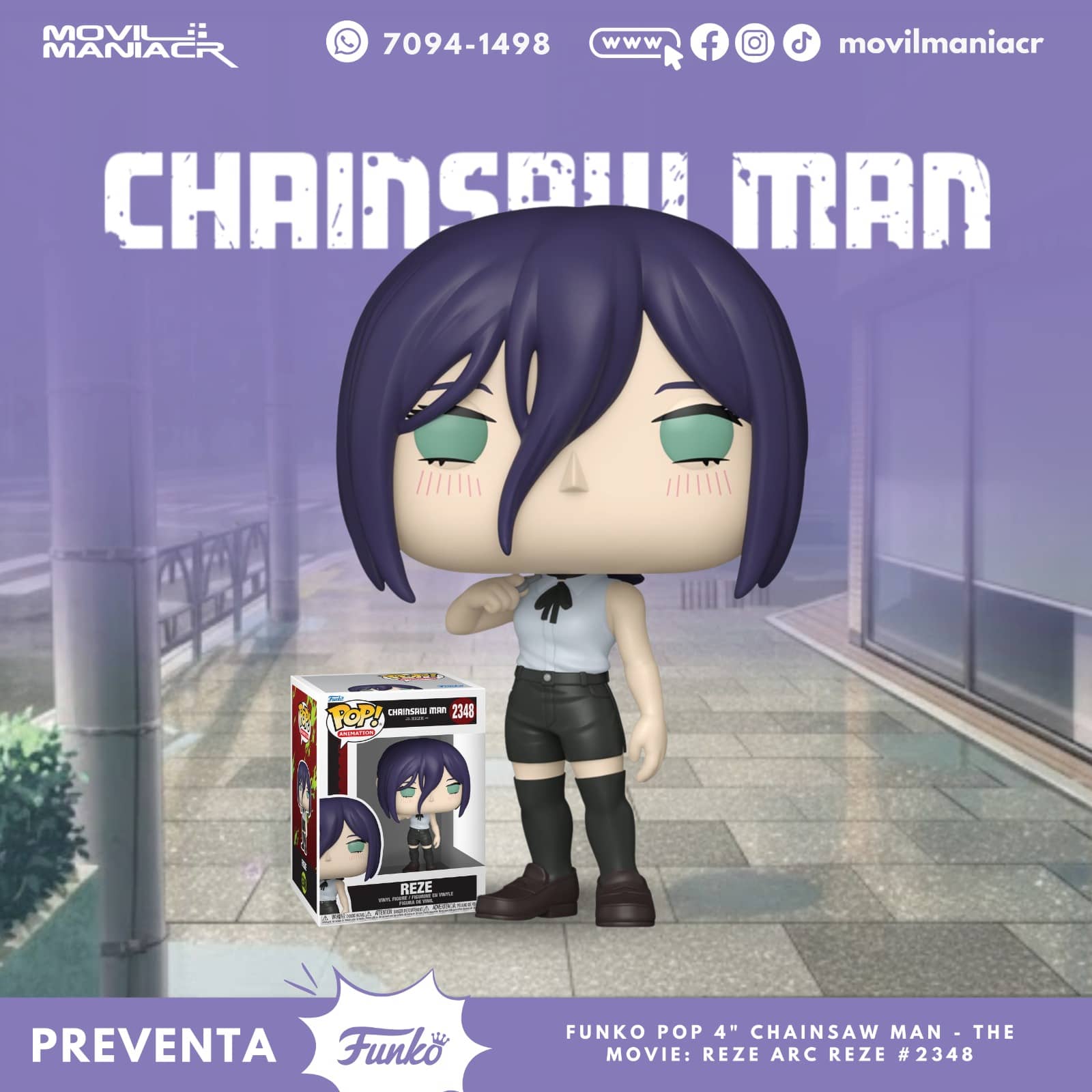 Funko Pop Chainsaw Man Reze #2348 - (Preventa) ¡Reserva Ahora! 1 Funko Pop Chainsaw Man Reze #2348 - (Preventa) ¡Reserva Ahora!