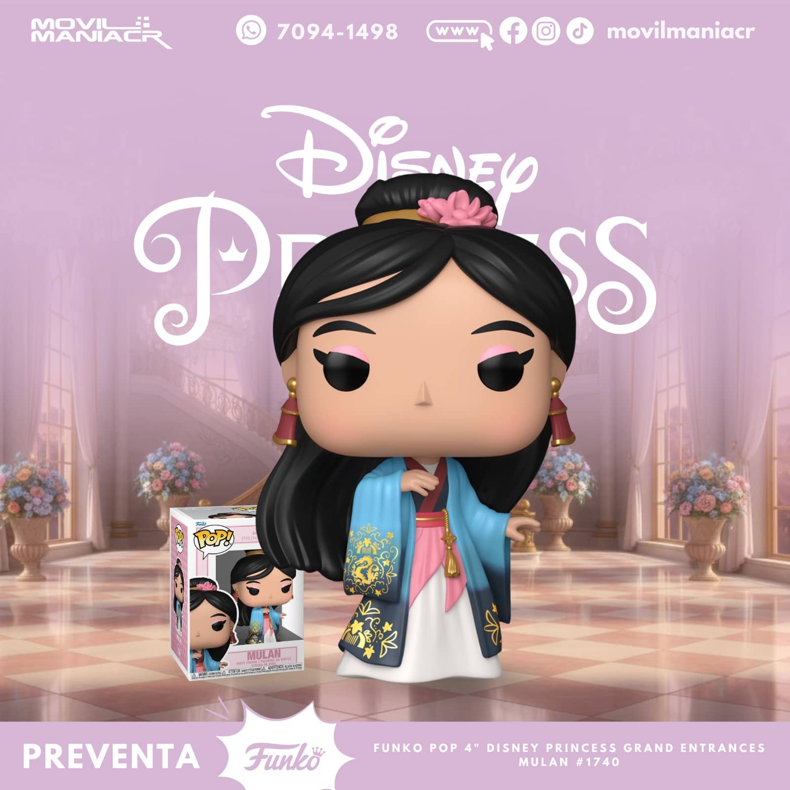Funko Pop Disney Princess Grand Entrances Mulan #1740 - (Preventa) ¡Reserva Ahora! 1 Funko Pop Disney Princess Grand Entrances Mulan #1740 - (Preventa) ¡Reserva Ahora!
