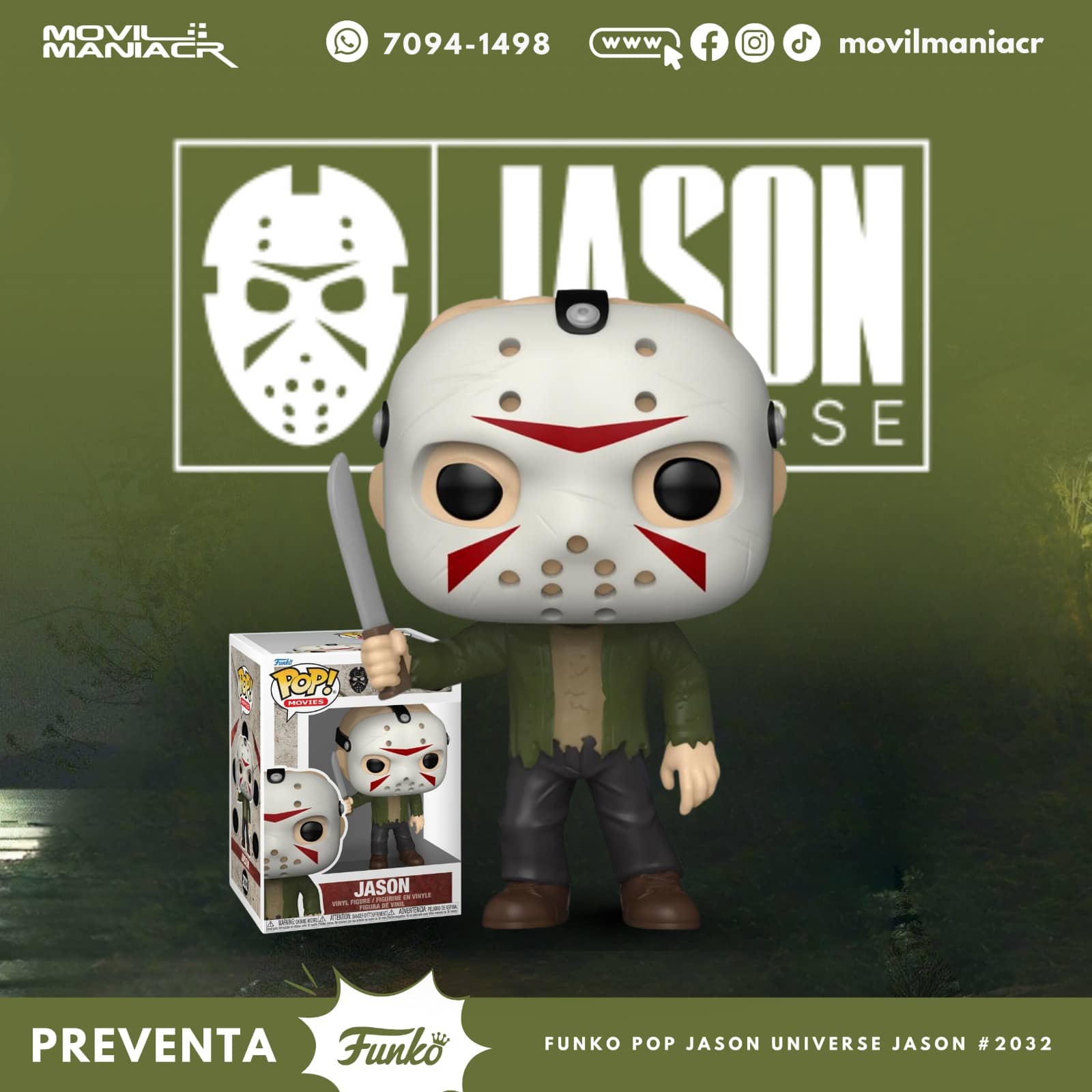 Funko Pop Jason Universe Jason #2032 - (Preventa) ¡Reserva Ahora! 1 Funko Pop Jason Universe Jason #2032 - (Preventa) ¡Reserva Ahora!