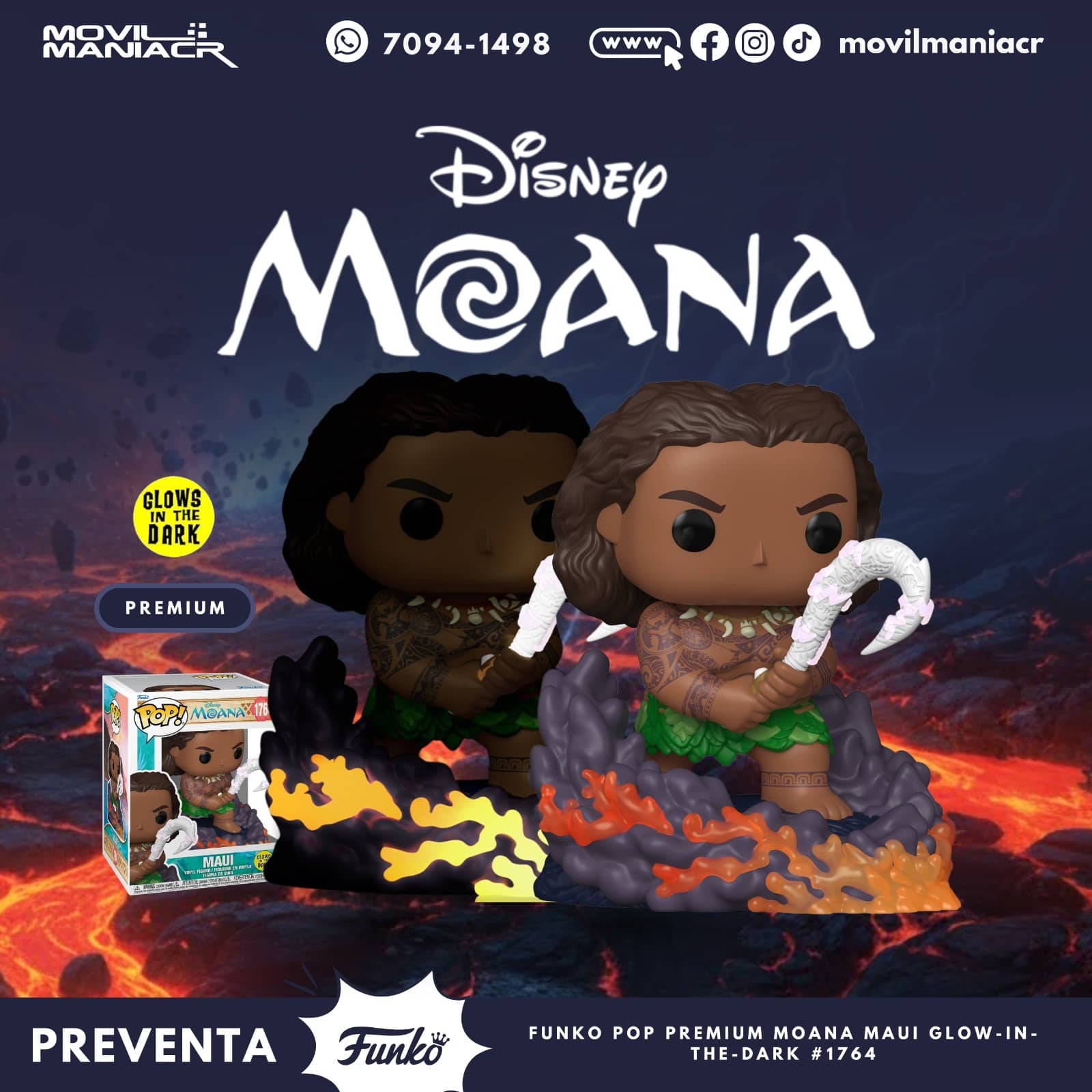 Funko Pop Moana Maui GITD Premium #1764 - (Preventa) ¡Reserva Ahora! 1 Funko Pop Moana Maui GITD Premium #1764 - (Preventa) ¡Reserva Ahora!
