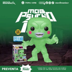 Funko Pop Mob Psycho 100 Dimple GITD Exclusivo #2338 - (Preventa) ¡Reserva Ahora!