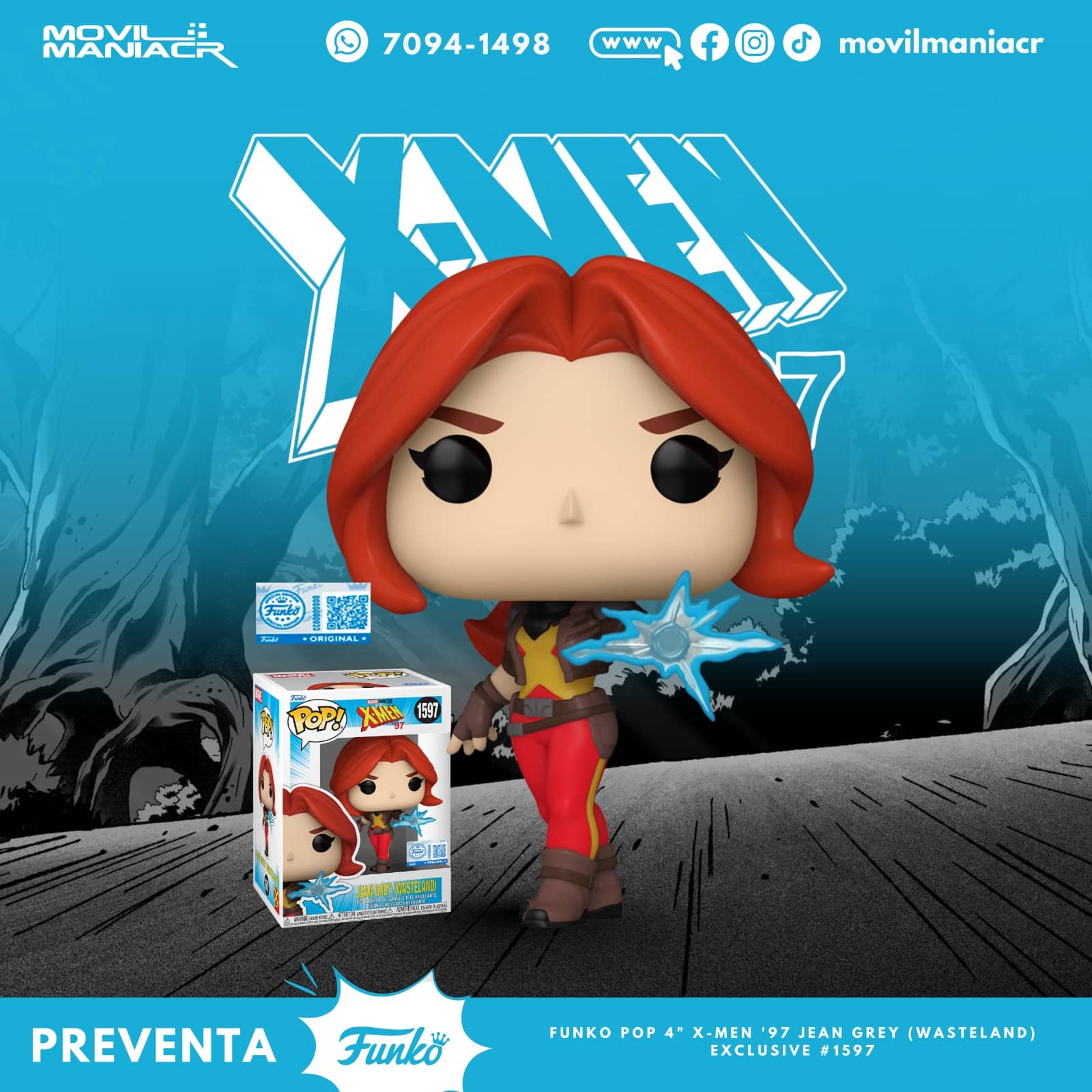 Funko Pop X-Men '97 NW Jean Grey Exclusivo #1597 - (Preventa) ¡Reserva Ahora! 1 Funko Pop X-Men '97 NW Jean Grey Exclusivo #1597 - (Preventa) ¡Reserva Ahora!