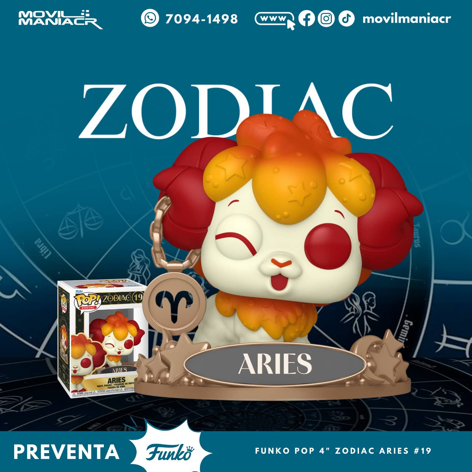 Funko Pop Zodiac Aries #19 - (Preventa) ¡Reserva Ahora! 1 Funko Pop Zodiac Aries #19 - (Preventa) ¡Reserva Ahora!