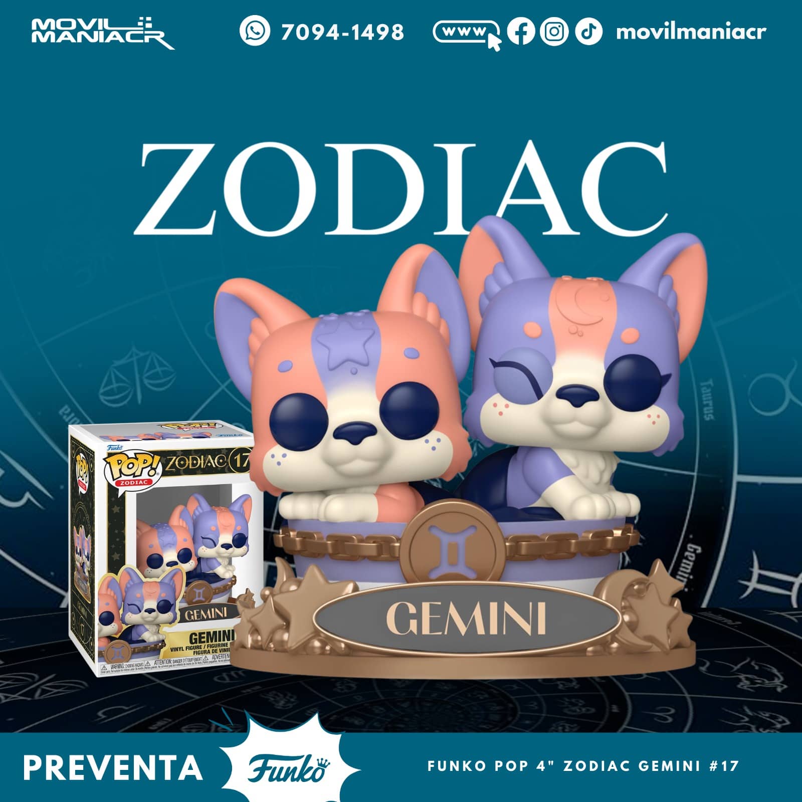 Funko Pop Zodiac Gemini #17 - (Preventa) ¡Reserva Ahora! 1 Funko Pop Zodiac Gemini #17 - (Preventa) ¡Reserva Ahora!