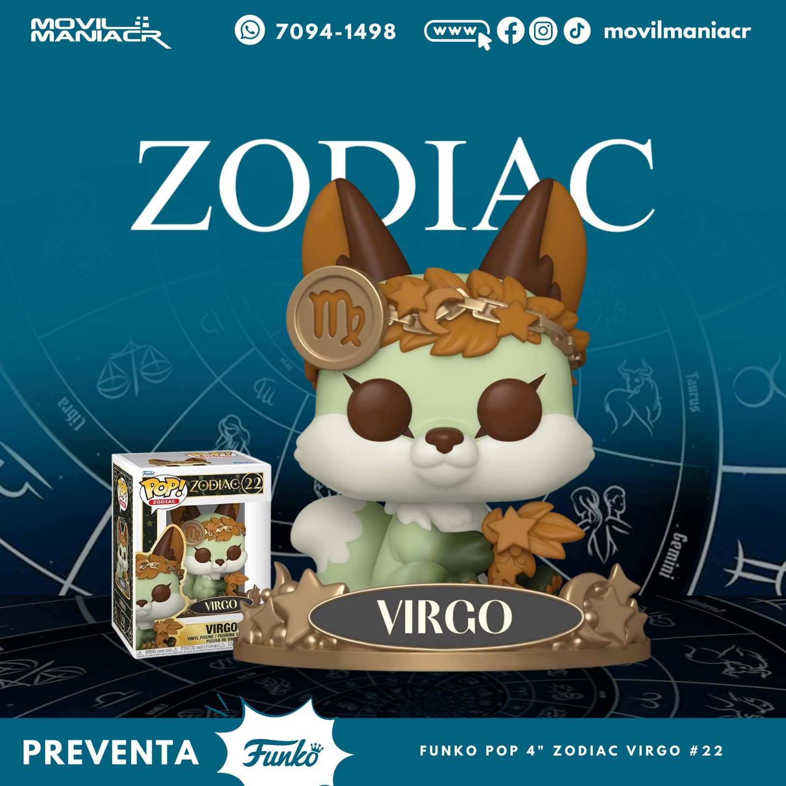 Funko Pop Zodiac Virgo #22 - (Preventa) ¡Reserva Ahora! 1 Funko Pop Zodiac Virgo #22 - (Preventa) ¡Reserva Ahora!