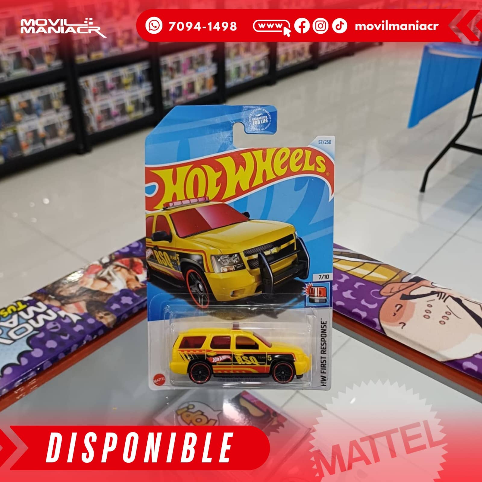 Hot Wheels '07 Chevy Tahoe (57/250) 2024 – (Stock) ¡Disponible Ahora! 1 Hot Wheels '07 Chevy Tahoe (57250) 2024 – (Stock) ¡Disponible Ahora!