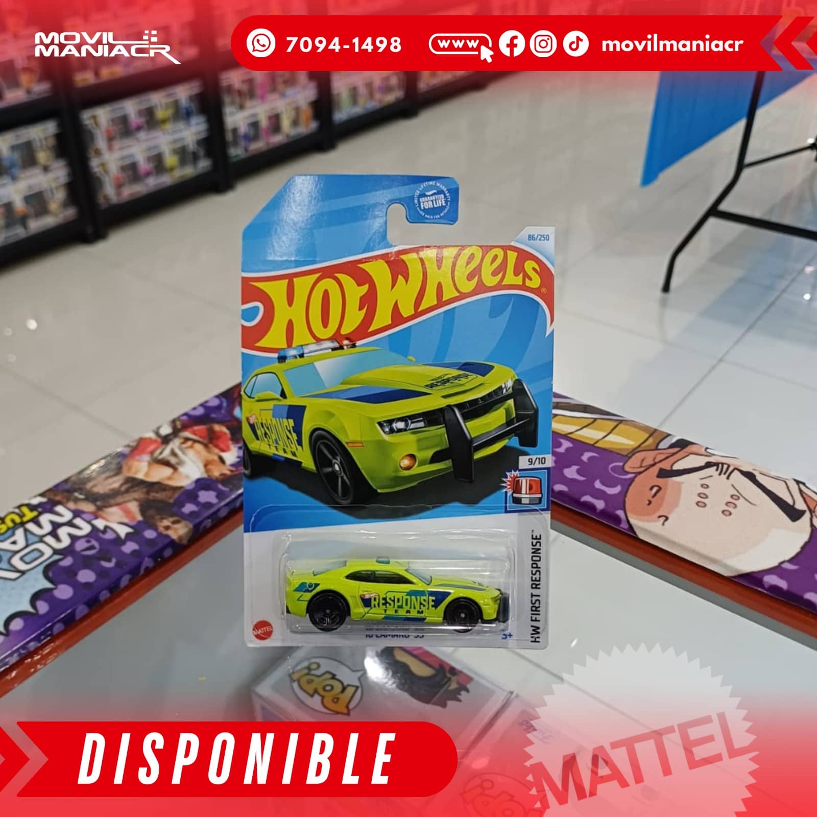 Hot Wheels '10 Camaro SS (86/250) 2024 – Verde (Stock) ¡Disponible Ahora! 1 Hot Wheels '10 Camaro SS (86250) 2024 – Verde (Stock) ¡Disponible Ahora!