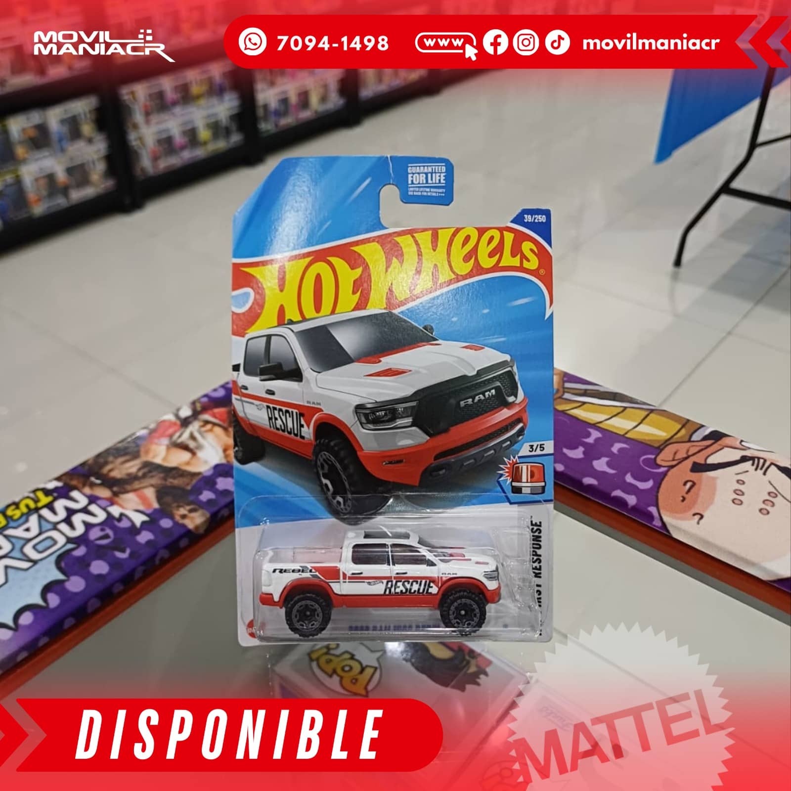 Hot Wheels 2020 Ram 1500 Rebel (39/250) 2025 – (Stock) ¡Disponible Ahora! 1 Hot Wheels 2020 Ram 1500 Rebel (39250) 2025 – (Stock) ¡Disponible Ahora!