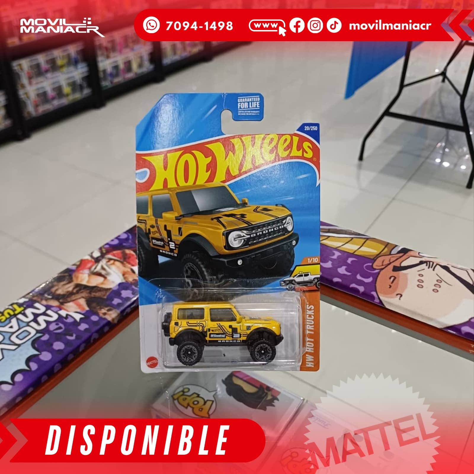 Hot Wheels '21 Ford Bronco (20/250) 2025 – (Stock) ¡Disponible Ahora! 1 Hot Wheels '21 Ford Bronco (20250) 2025 – (Stock) ¡Disponible Ahora!