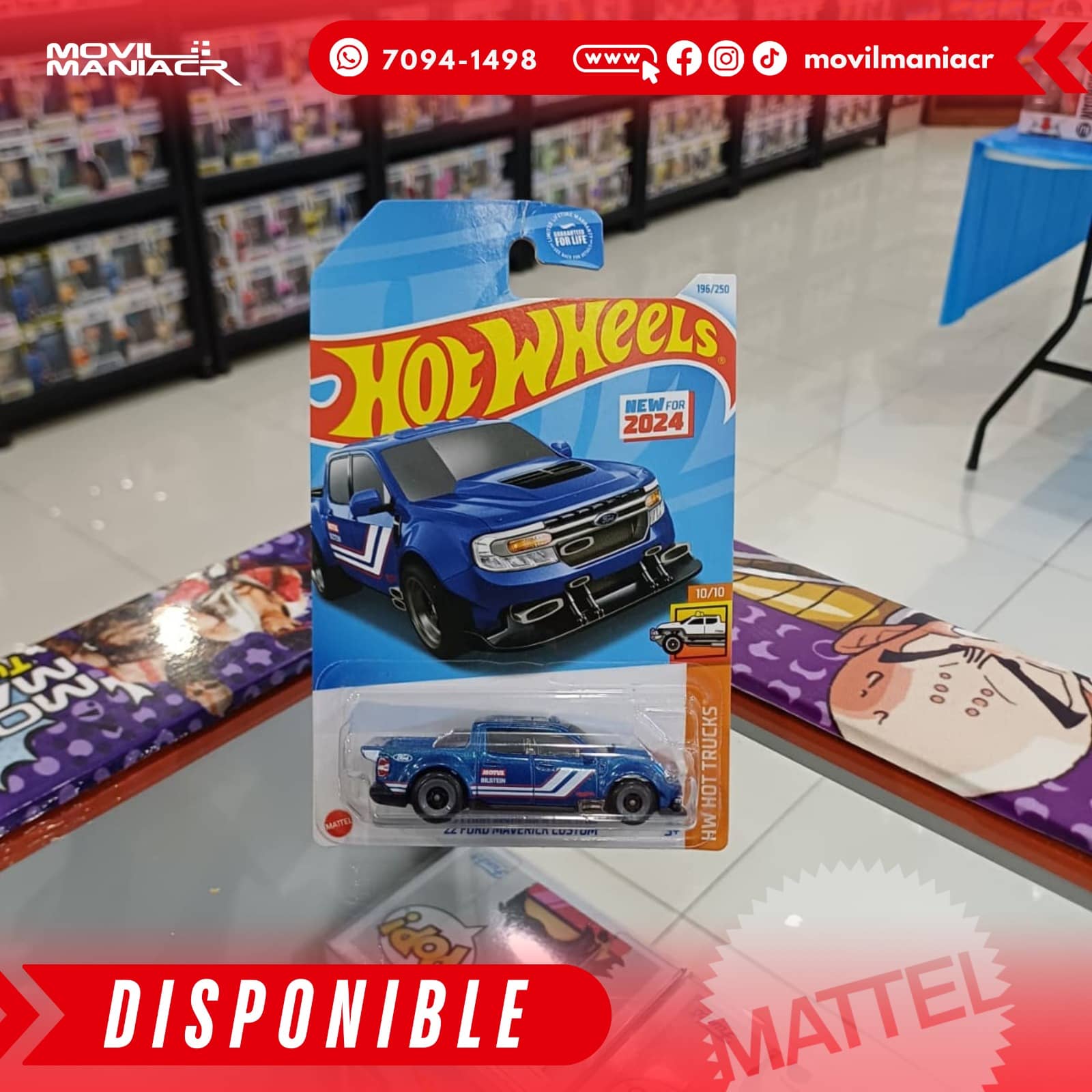Hot Wheels '22 Ford Maverick Custom (196/250) 2024 – (Stock) ¡Disponible Ahora! 1 Hot Wheels '22 Ford Maverick Custom (196250) 2024 – (Stock) ¡Disponible Ahora!
