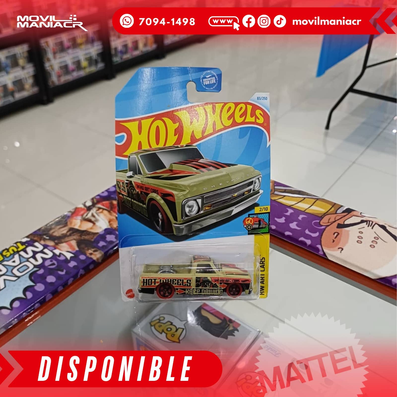Hot Wheels '67 Chevy C10 (83/250) 2024 – (Stock) ¡Disponible Ahora! 1 Hot Wheels '67 Chevy C10 (83250) 2024 – (Stock) ¡Disponible Ahora!