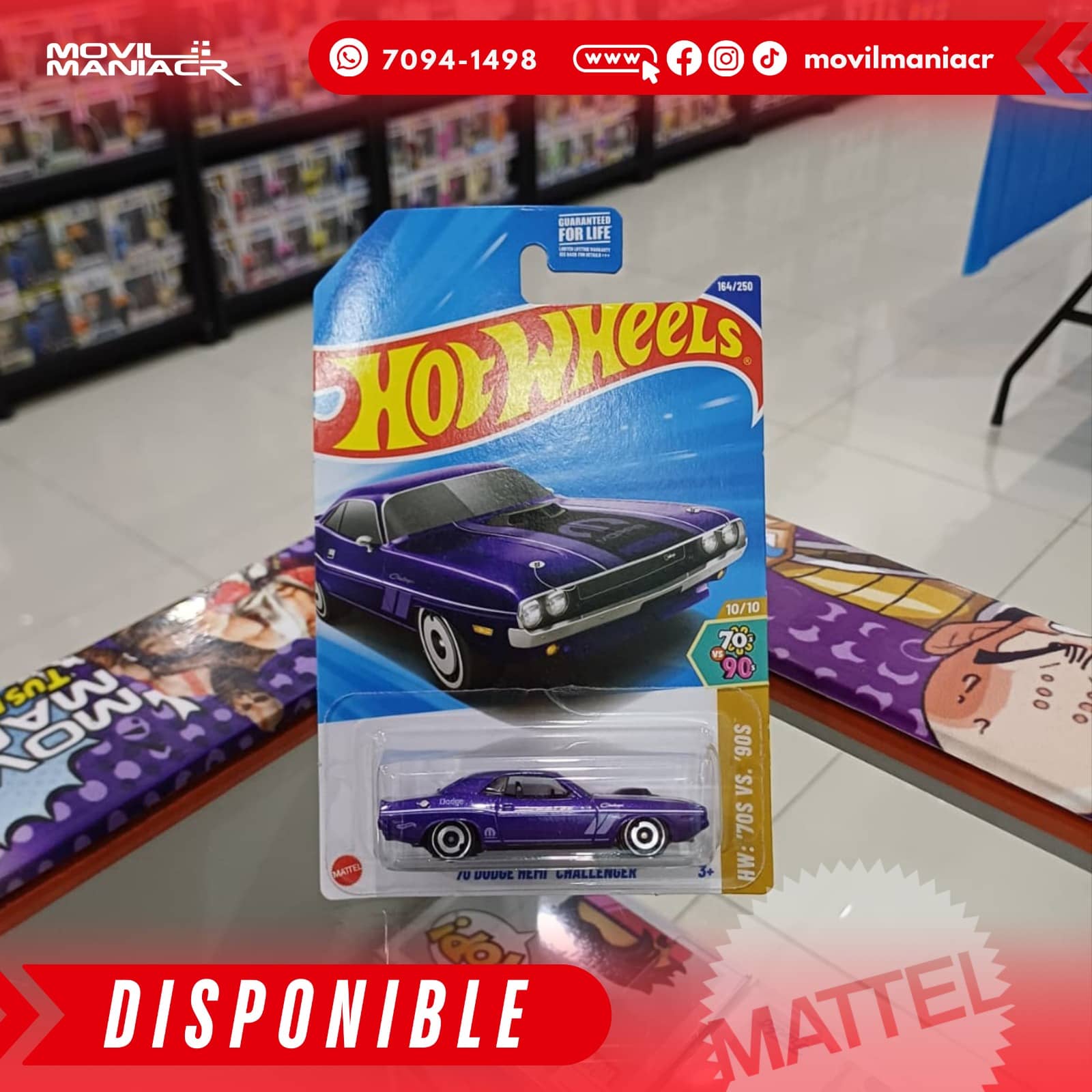 Hot Wheels '70 Dodge HEMI Challenger (164/250) 2025 – (Stock) ¡Disponible Ahora! 1 Hot Wheels '70 Dodge HEMI Challenger (164250) 2025 – (Stock) ¡Disponible Ahora!