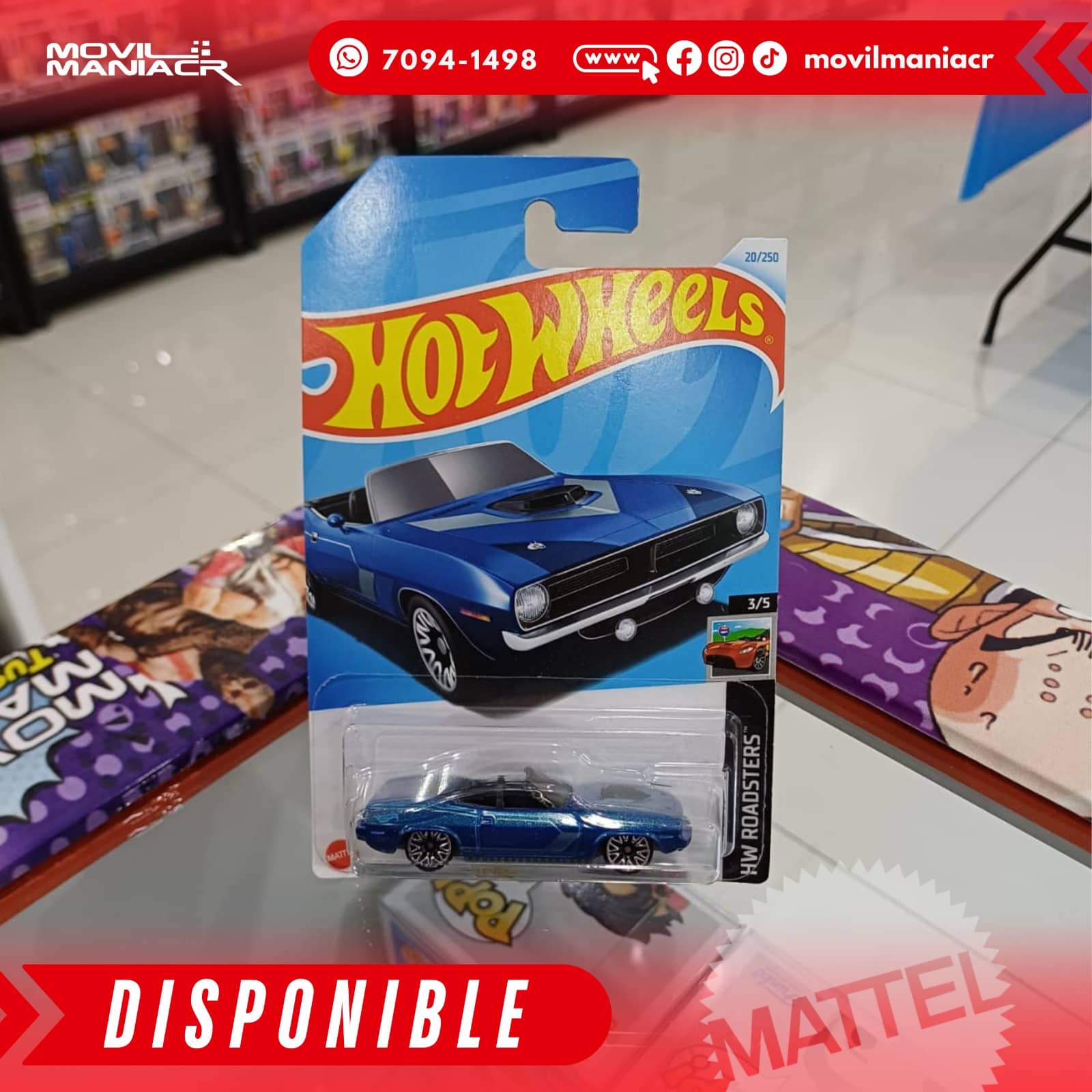 Hot Wheels '70 Plymouth Barracuda (20/250) 2024 – (Stock) ¡Disponible Ahora! 1 Hot Wheels '70 Plymouth Barracuda (20250) 2024 – (Stock) ¡Disponible Ahora!