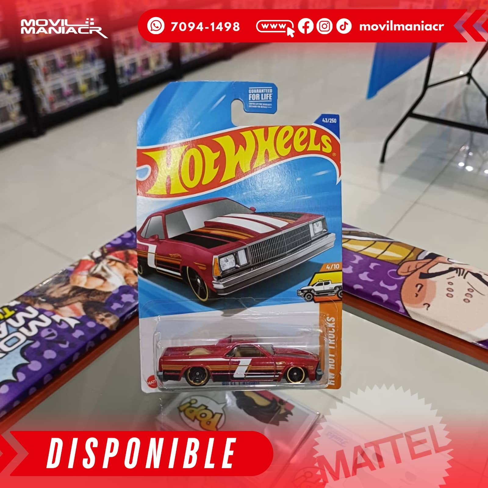 Hot Wheels '80 El Camino (43/250) 2025 – (Stock) ¡Disponible Ahora! 1 Hot Wheels '80 El Camino (43250) 2025 – (Stock) ¡Disponible Ahora!