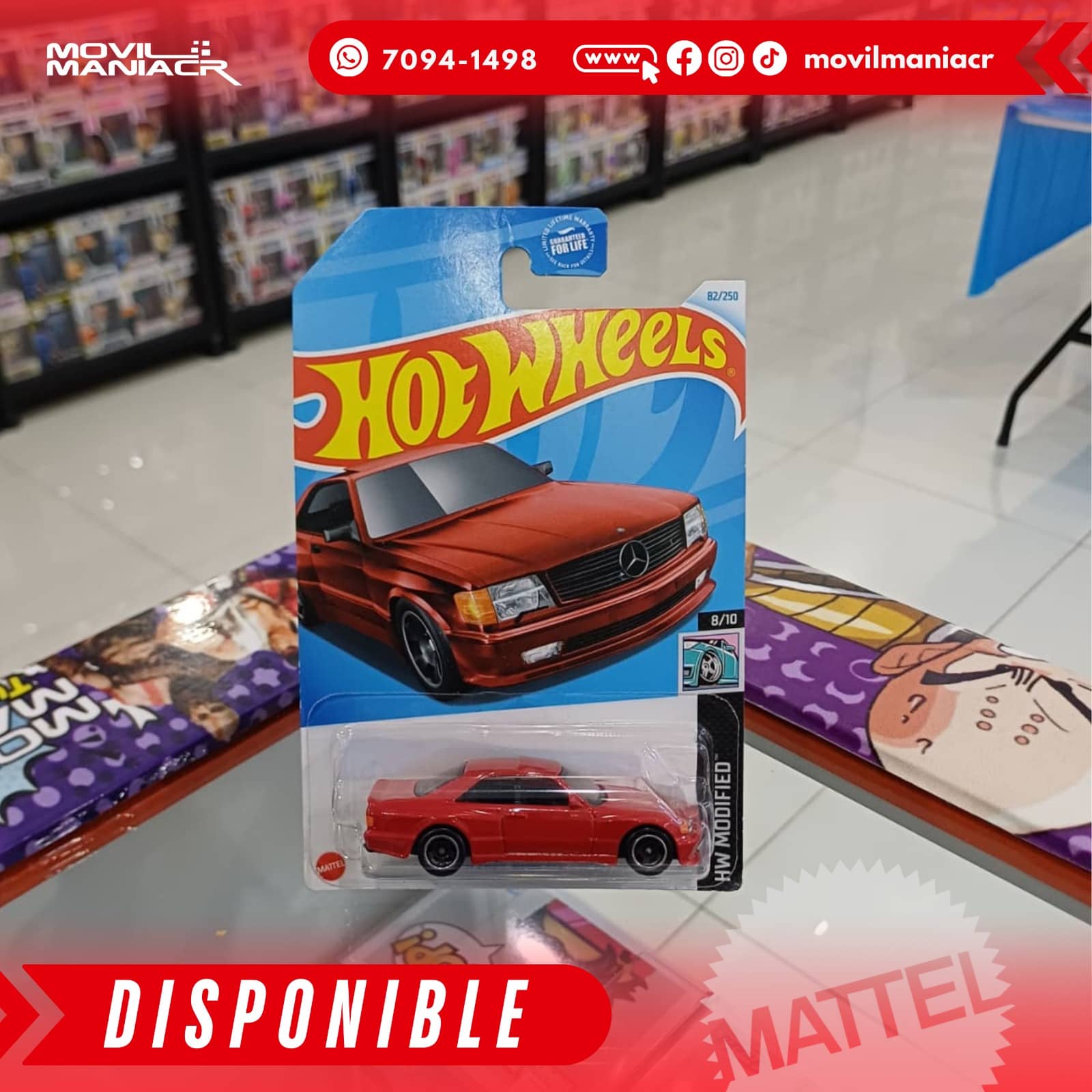 Hot Wheels '89 Mercedes-Benz 560 SEC AMG (82/250) 2024 – (Stock) ¡Disponible Ahora! 1 Hot Wheels '89 Mercedes-Benz 560 SEC AMG (82250) 2024 – (Stock) ¡Disponible Ahora!