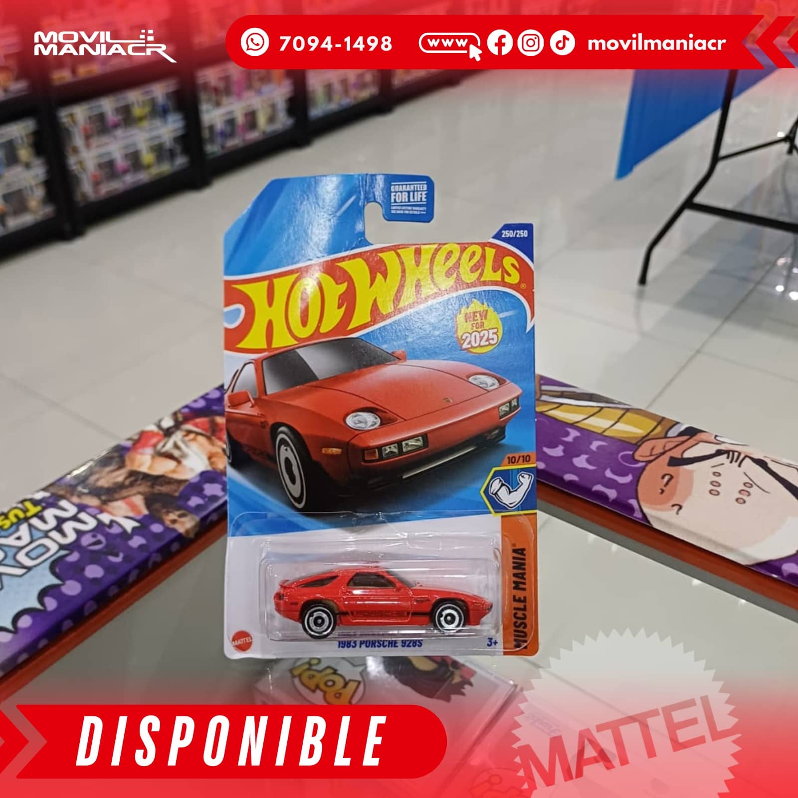 Hot Wheels 983 Porsche 928S (250/250) 2025 – (Stock) ¡Disponible Ahora! 1 Hot Wheels 983 Porsche 928S (250250) 2025 – (Stock) ¡Disponible Ahora!