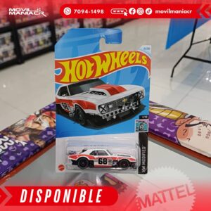 Hot Wheels Custom '68 Camaro (81250) 2024 – Blanco (Stock) ¡Disponible Ahora!