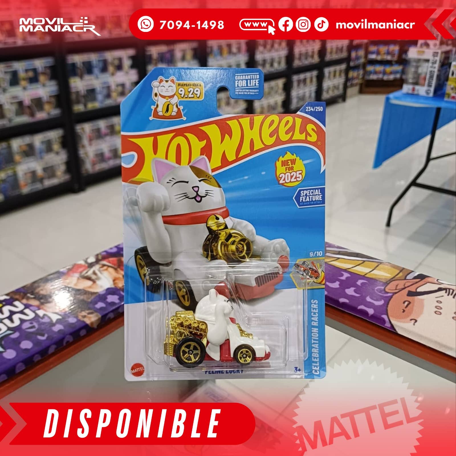 Hot Wheels Feline Lucky (234/250) 2025 – (Stock) ¡Disponible Ahora! 1 Hot Wheels Feline Lucky (234250) 2025 – (Stock) ¡Disponible Ahora!