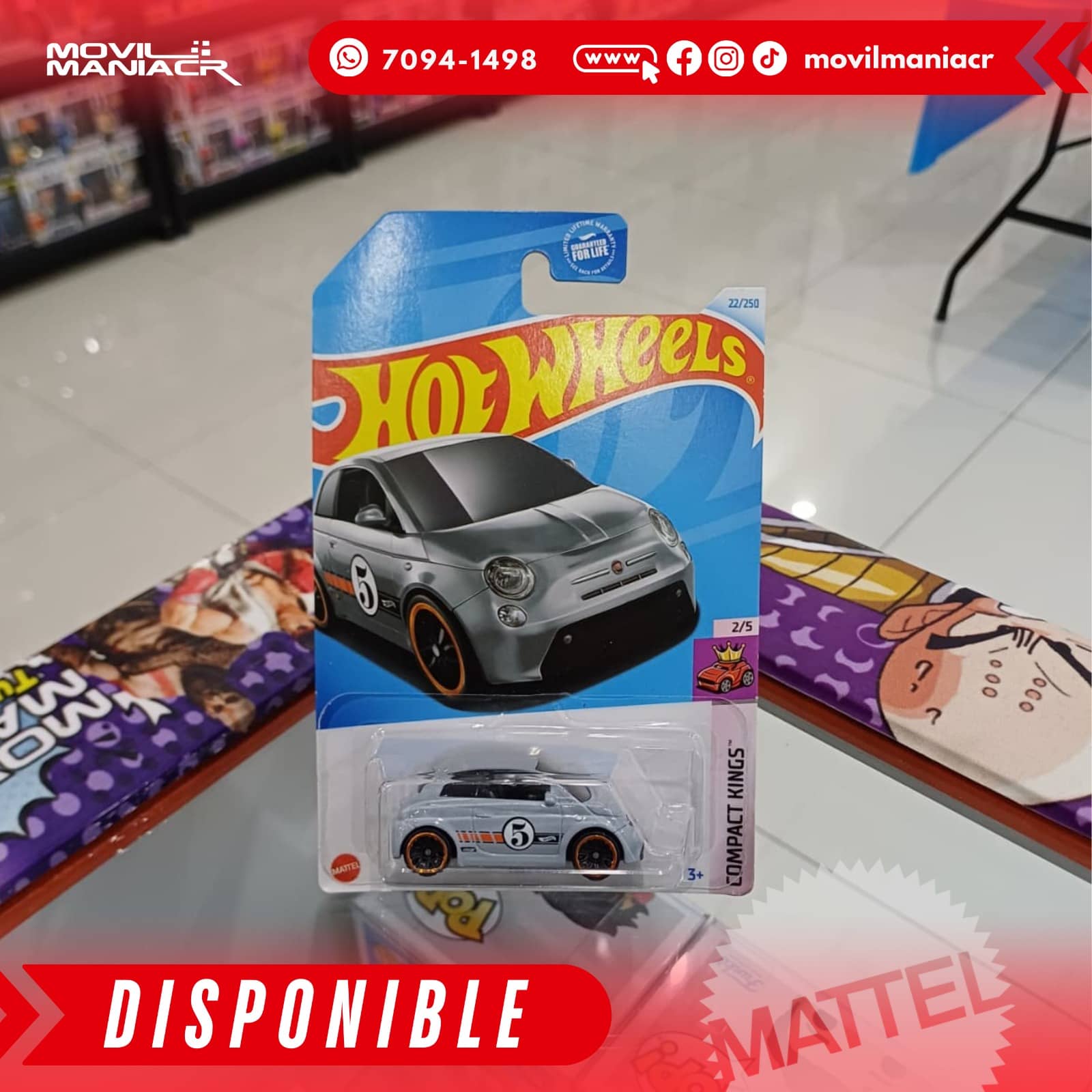 Hot Wheels Fiat 500e (22/250) 2024 – (Stock) ¡Disponible Ahora! 1 Hot Wheels Fiat 500e (22250) 2024 – (Stock) ¡Disponible Ahora!