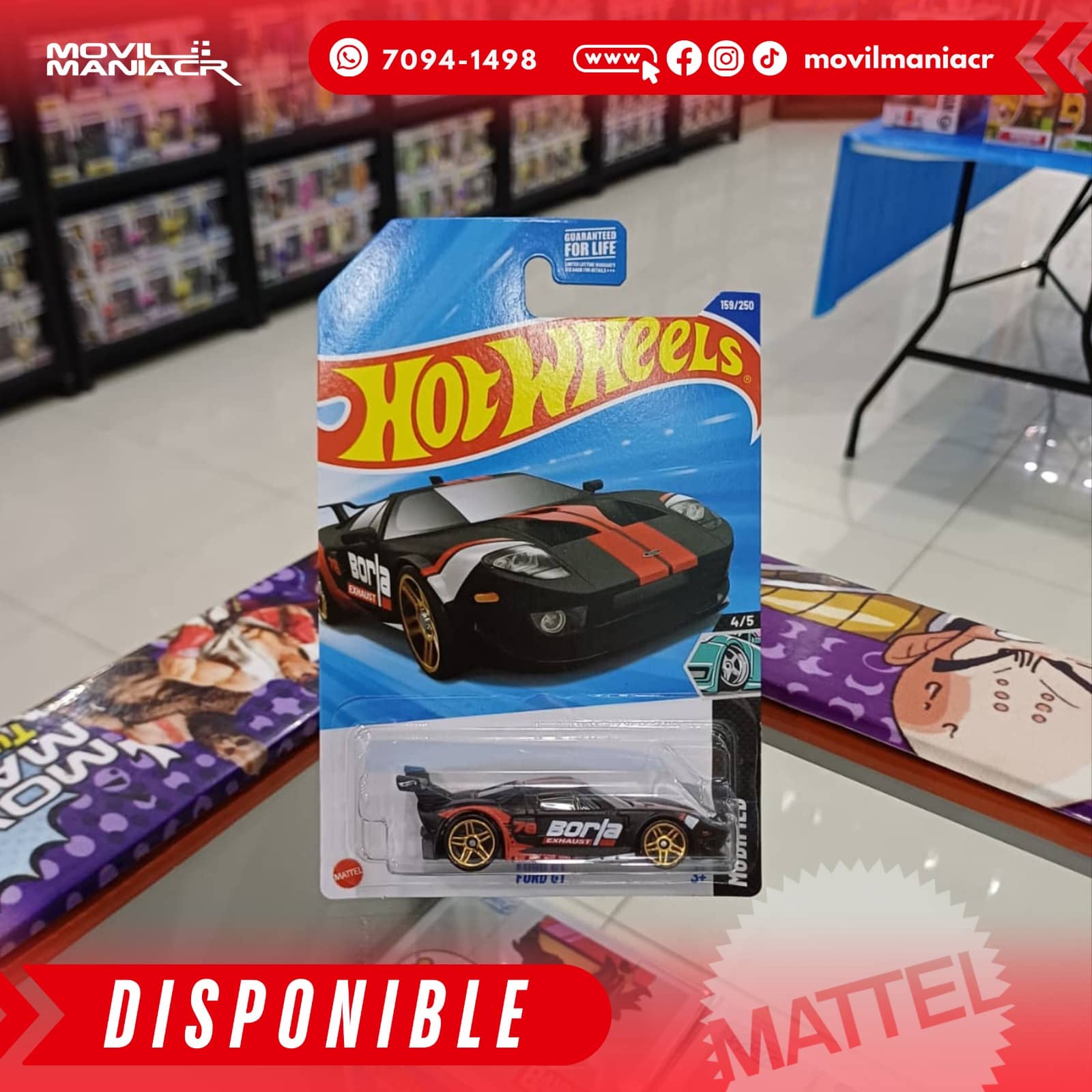 Hot Wheels Ford GT (159/250) 2025 – (Stock) ¡Disponible Ahora! 1 Hot Wheels Ford GT (159250) 2025 – (Stock) ¡Disponible Ahora!