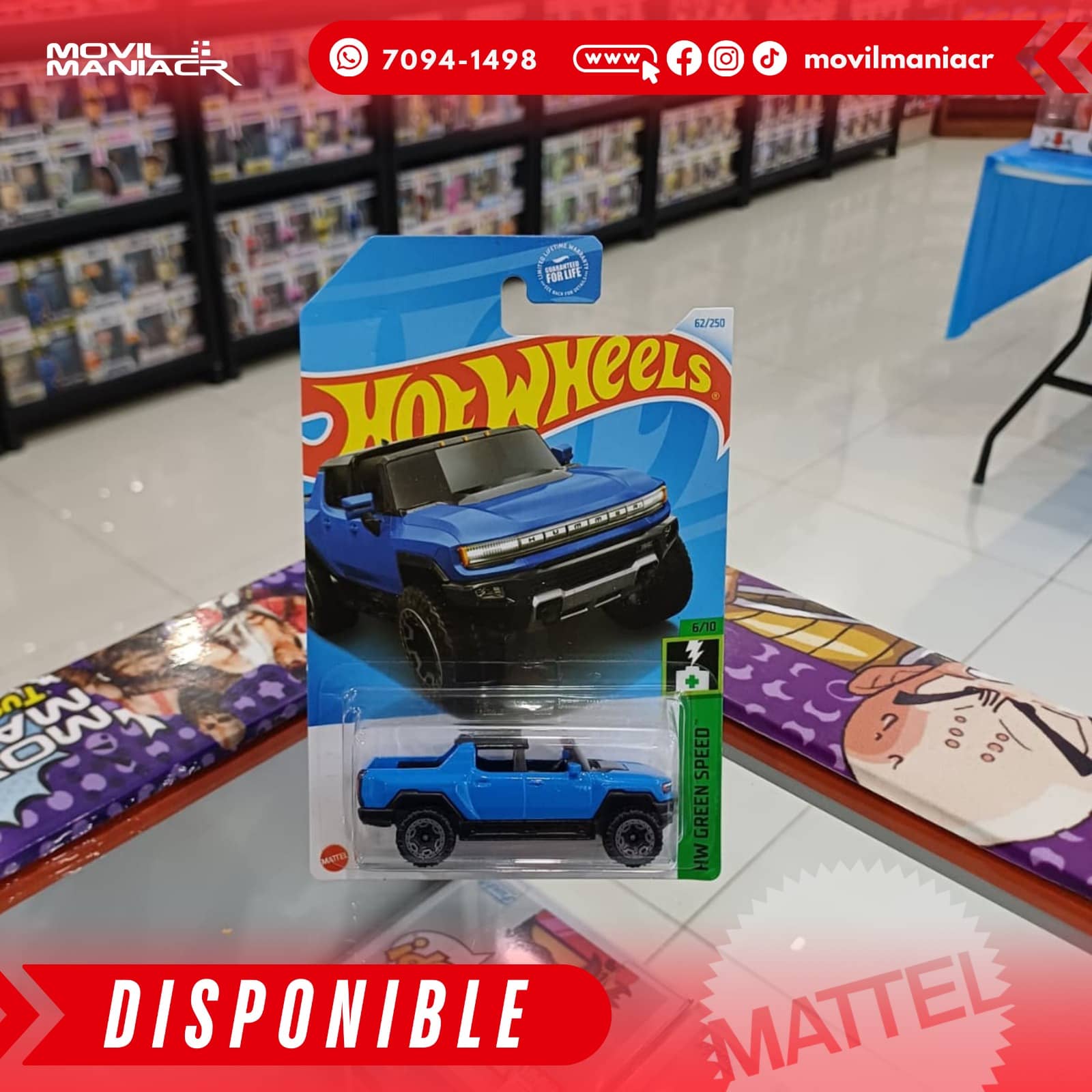 Hot Wheels GMC Hummer EV (62/250) 2024 – Azul (Stock) ¡Disponible Ahora! 1 Hot Wheels GMC Hummer EV (62250) 2024 – Azul (Stock) ¡Disponible Ahora!