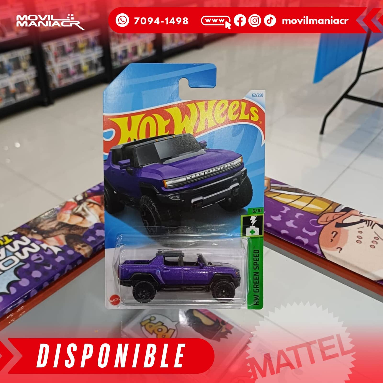 Hot Wheels GMC Hummer EV (62/250) 2024 – (Stock) ¡Disponible Ahora! 1 Hot Wheels GMC Hummer EV (62250) 2024 – (Stock) ¡Disponible Ahora!