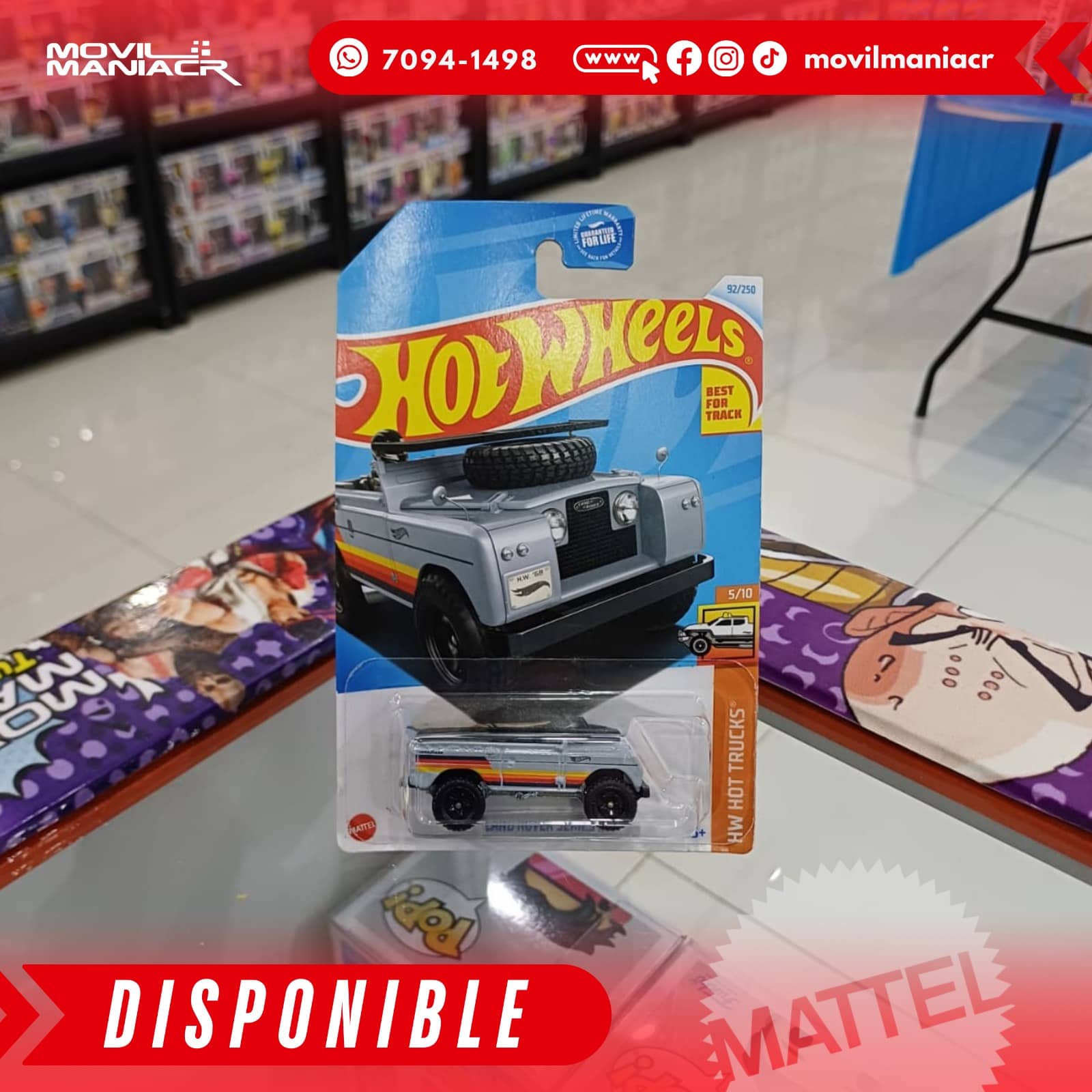 Hot Wheels Land Rover Series II (94/250) 2024 – Gris (Stock) ¡Disponible Ahora! 1 Hot Wheels Land Rover Series II (94250) 2024 – Gris (Stock) ¡Disponible Ahora!