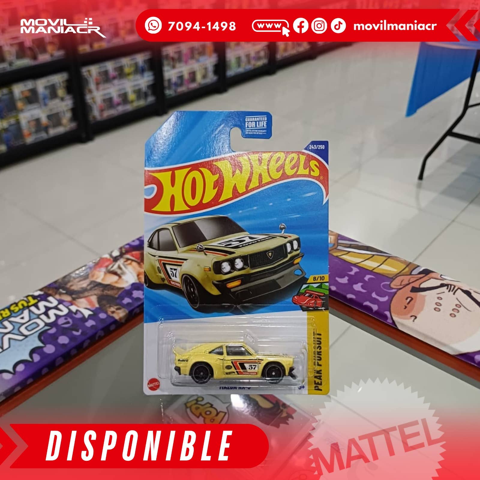 Hot Wheels Mazda RX-3 (243/250) 2025 – (Stock) ¡Disponible Ahora! 1 Hot Wheels Mazda RX-3 (243250) 2025 – (Stock) ¡Disponible Ahora!