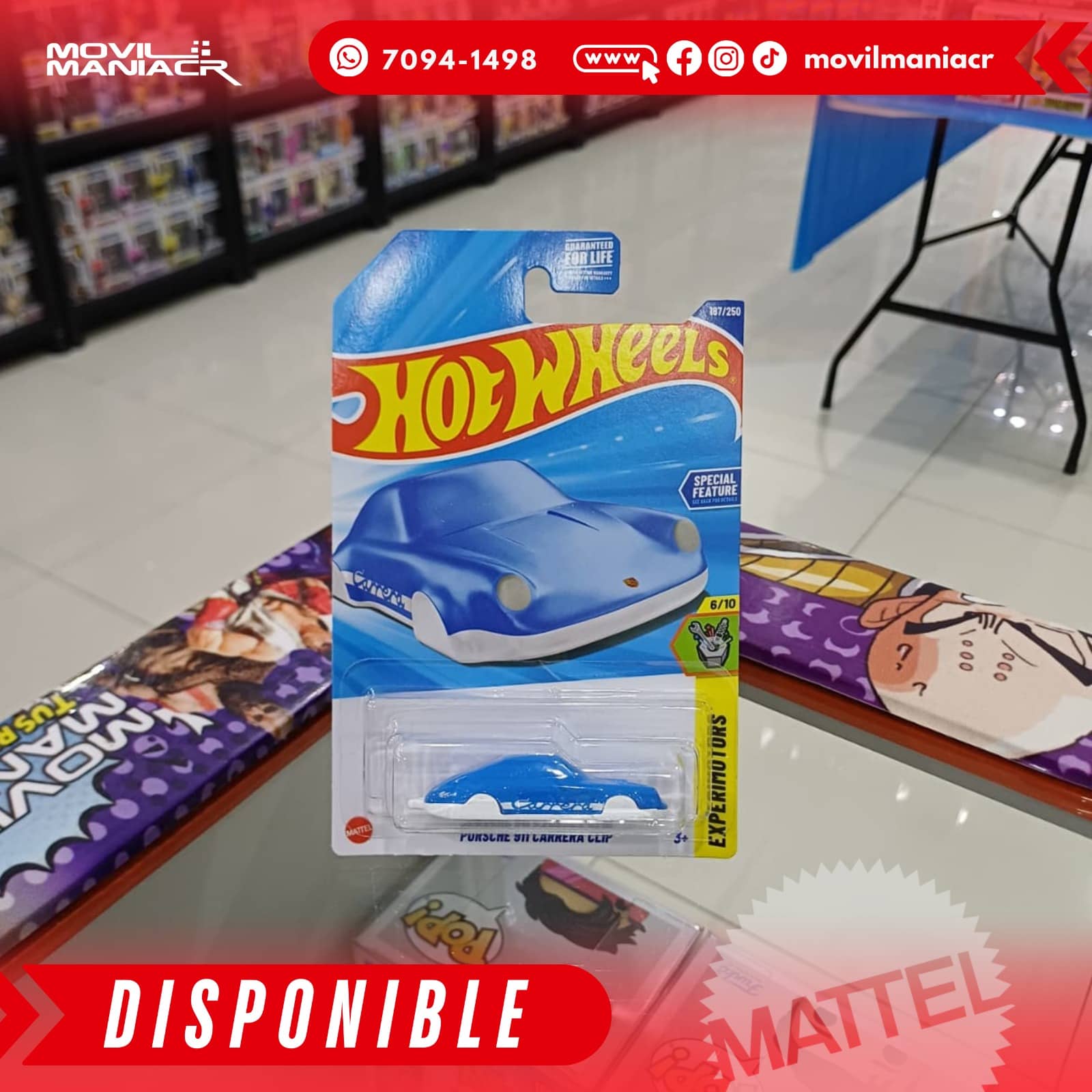 Hot Wheels Porsche 911 Carrera Clip (187/250) 2025 – (Stock) ¡Disponible Ahora! 1 Hot Wheels Porsche 911 Carrera Clip (187250) 2025 – Morado (Stock) ¡Disponible Ahora!