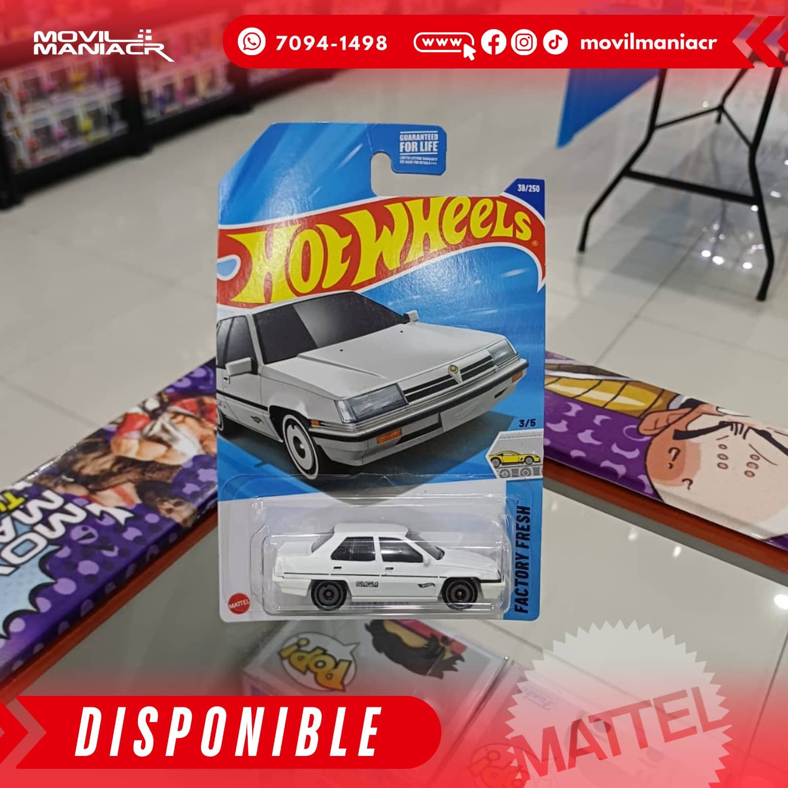 Hot Wheels Proton Saga (38/250) 2025 – (Stock) ¡Disponible Ahora! 1 Hot Wheels Proton Saga (38250) 2025 – (Stock) ¡Disponible Ahora!