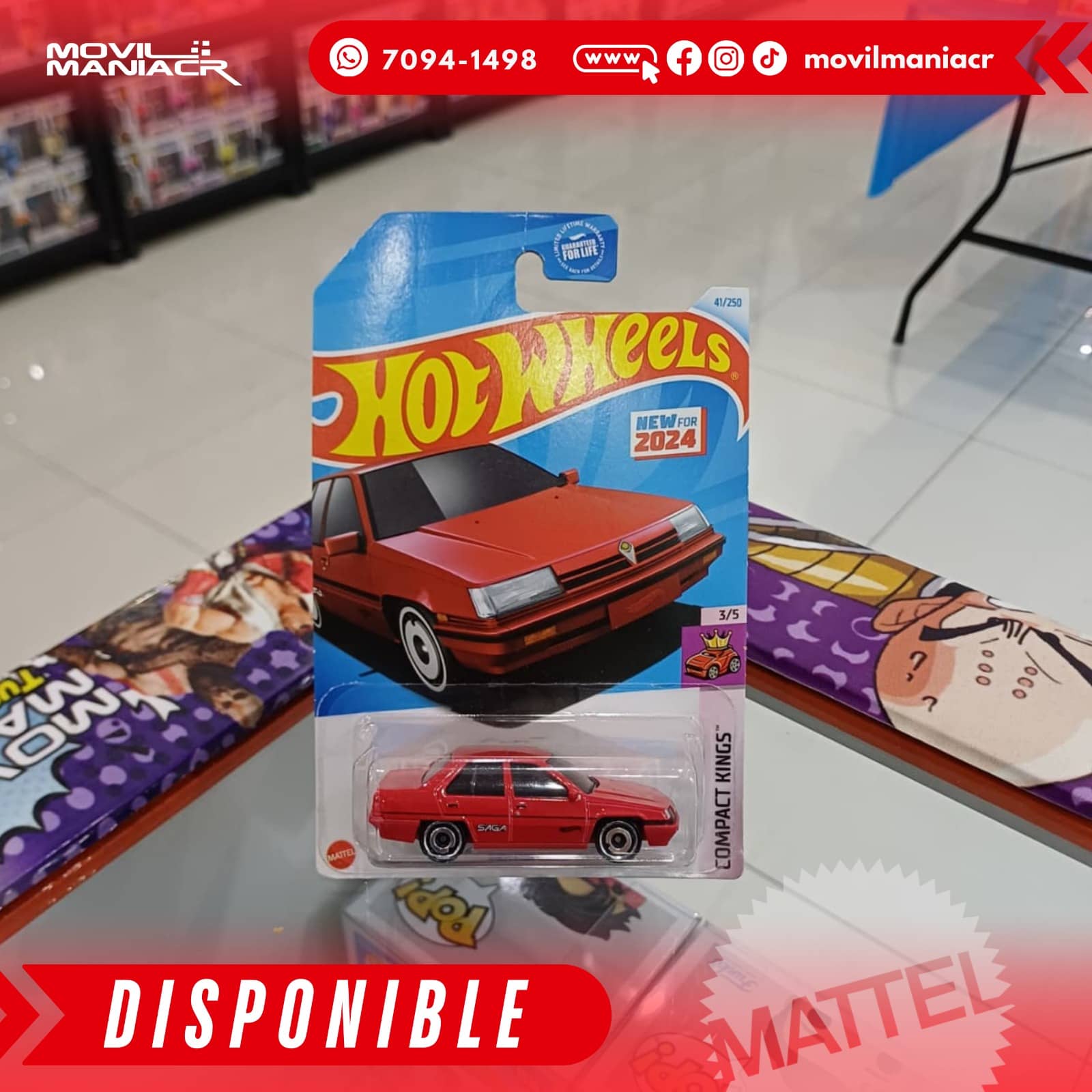 Hot Wheels Proton Saga (41/250) 2024 – (Stock) ¡Disponible Ahora! 1 Hot Wheels Proton Saga (41250) 2024 – (Stock) ¡Disponible Ahora!