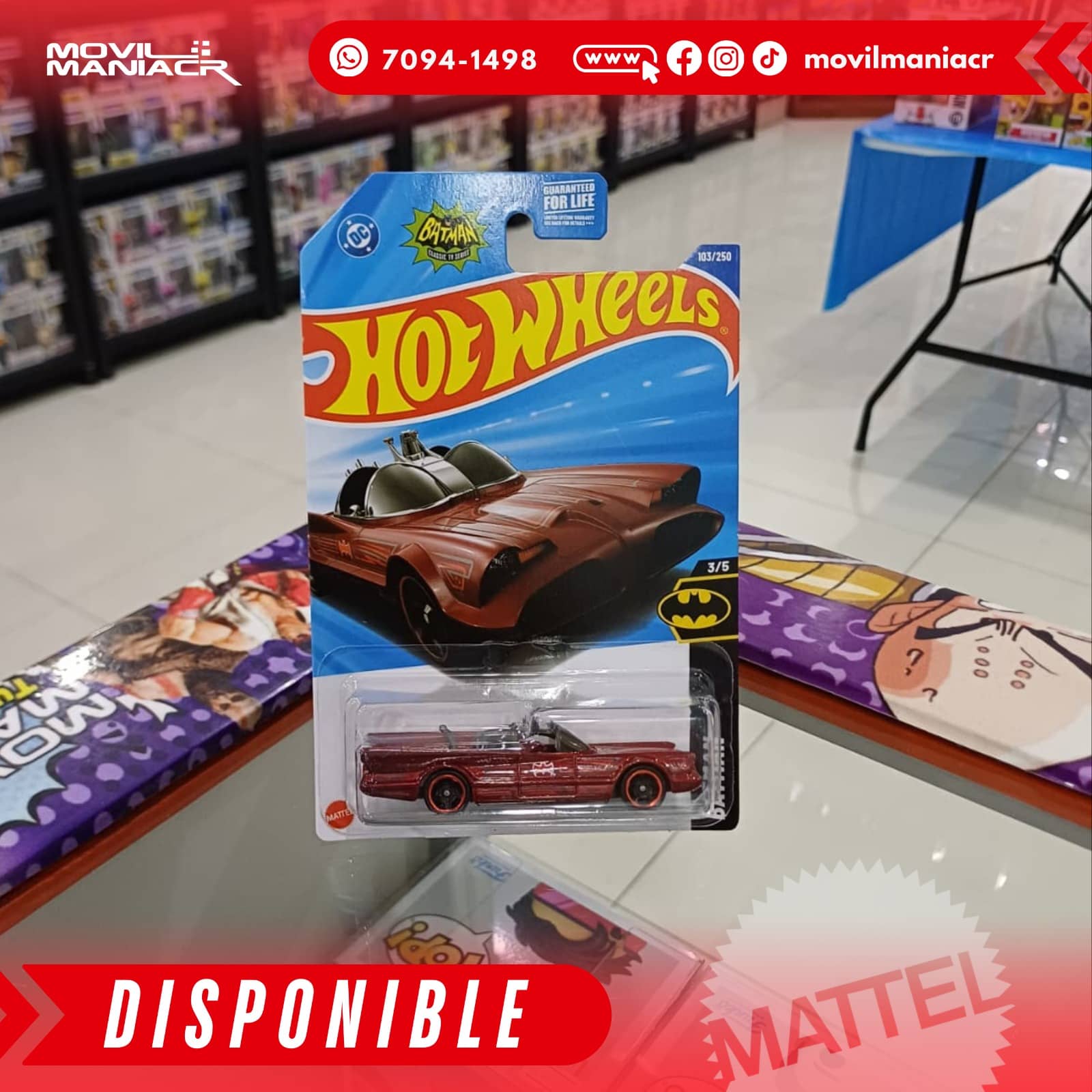Hot Wheels TV Series Batmobile (103/250) 2025 – (Stock) ¡Disponible Ahora! 1 Hot Wheels TV Series Batmobile (103250) 2025 – (Stock) ¡Disponible Ahora!
