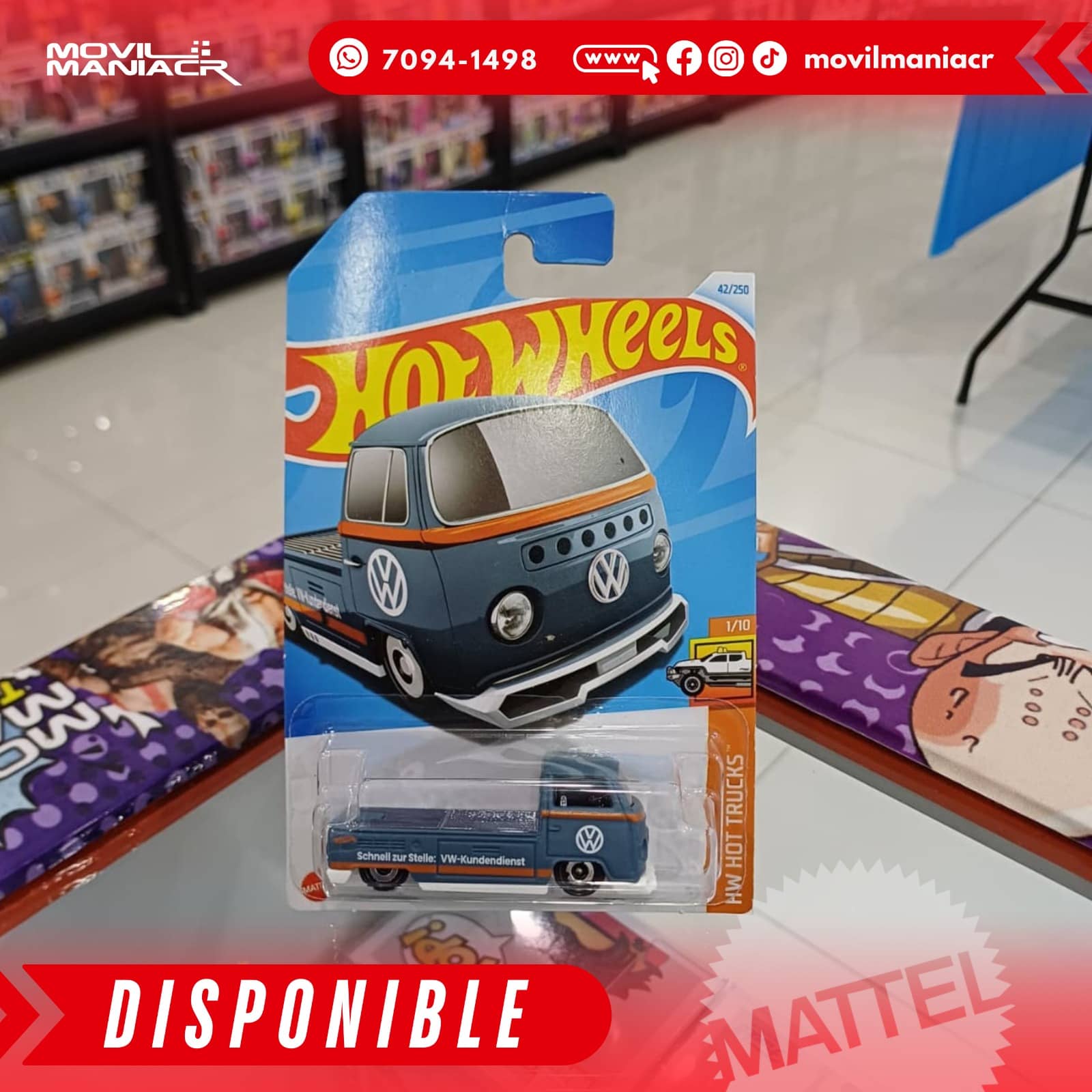 Hot Wheels Volkswagen T2 Pickup (42/250) 2024 – (Stock) ¡Disponible Ahora! 1 Hot Wheels Volkswagen T2 Pickup (42250) 2024 – (Stock) ¡Disponible Ahora!