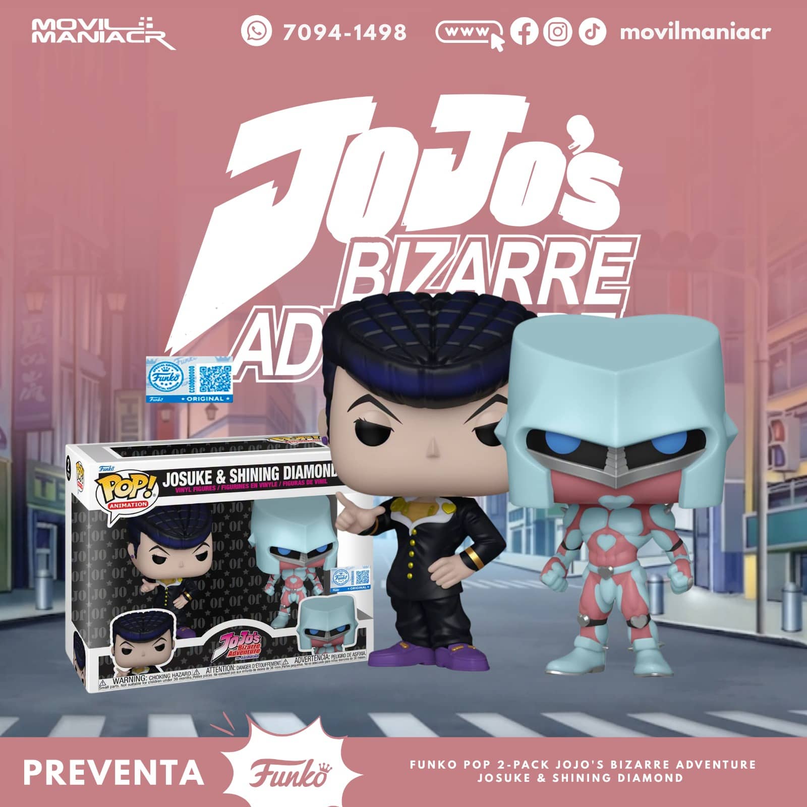 2-Pack Funko Pop Jojo's Bizarre Adventure Josuke&Shining Exclusivo #2027 - (Preventa) ¡Reserva Ahora! 1 2-Pack Funko Pop Jojo's Bizarre Adventure Josuke&Shining Exclusivo #2027 - (Preventa) ¡Reserva Ahora!