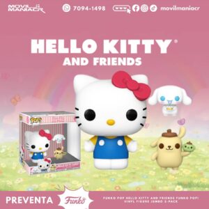 3-Pack Funko Pop Sanrio(Incluye 1 Pop Hello Kitty 10pulgadas y 2 Pop de 4 Pulgadas) - (Preventa) ¡Reserva Ahora!