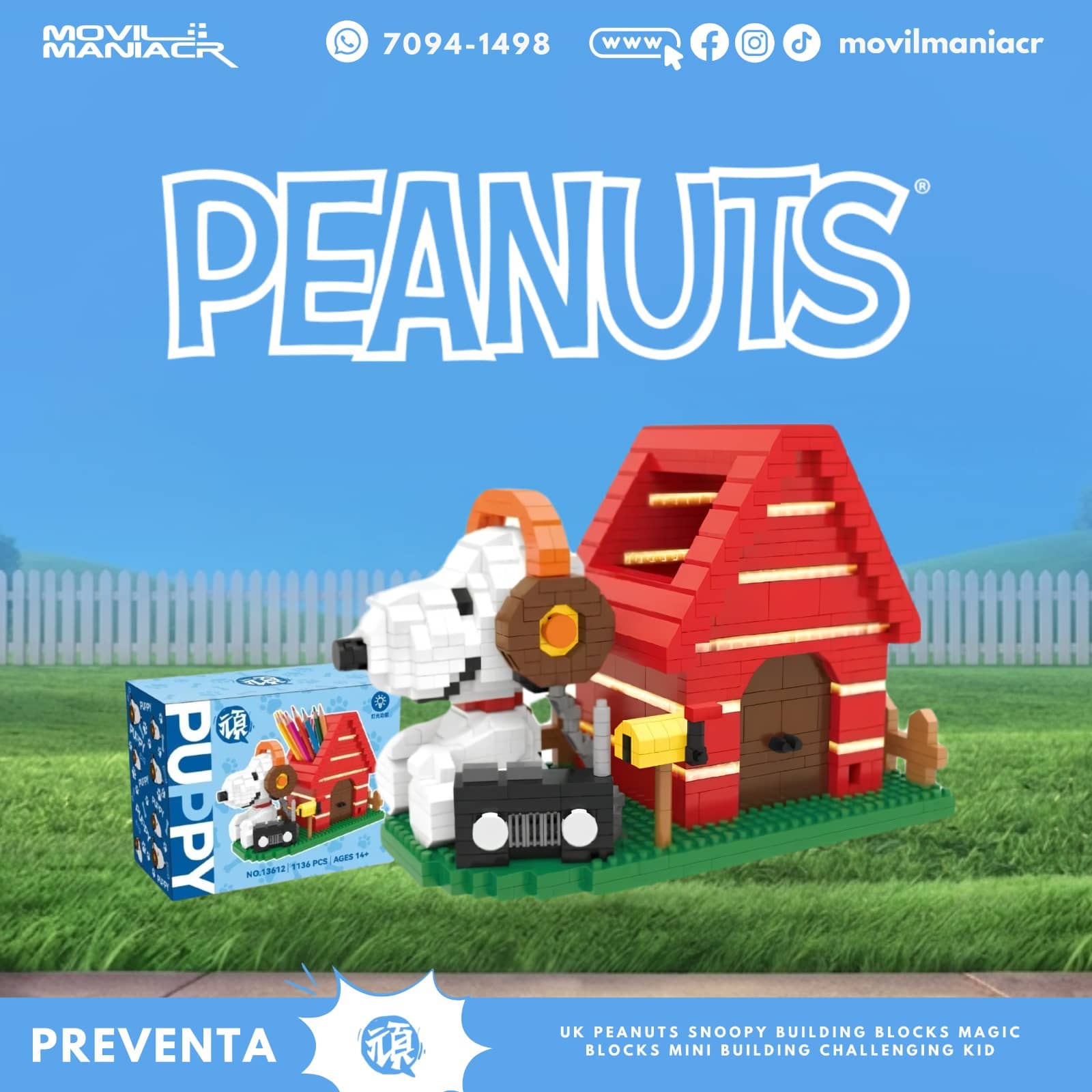 Armable Hsanhe Peanuts Snoopy Red House(13612) - (Preventa) ¡Reserva Ahora! 1 Armable Hsanhe Peanuts Snoopy Red House(13612) - (Preventa) ¡Reserva Ahora!
