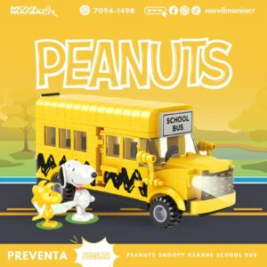 Armable Hsanhe Peanuts Snoopy School Bus(S017) - (Preventa) ¡Reserva Ahora!