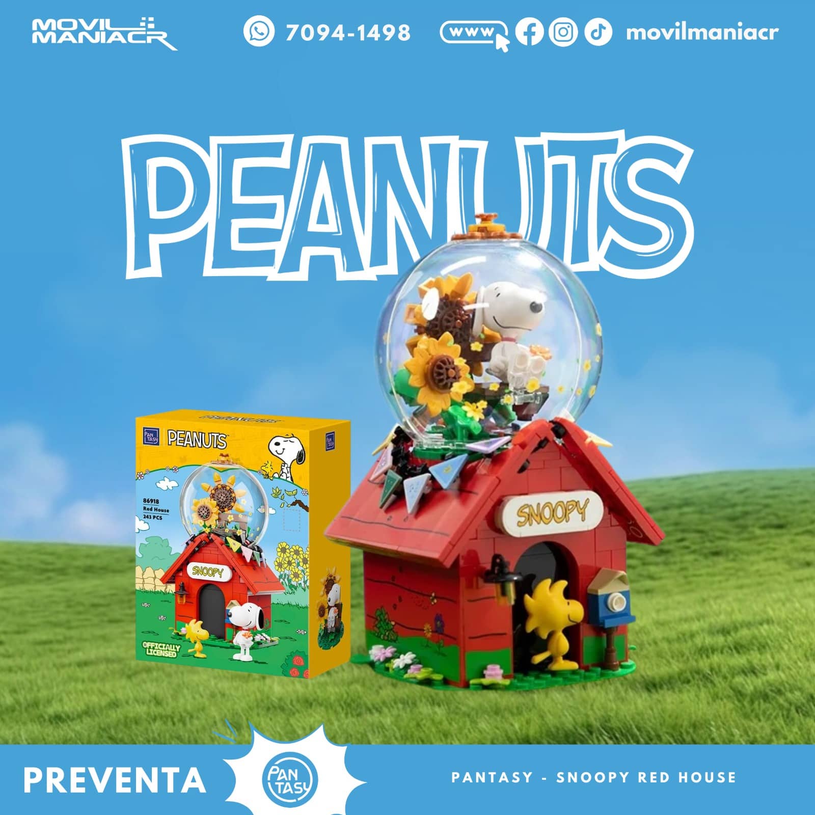 Armable Pantasy Peanuts Snoopy Red House(86918) - (Preventa) ¡Reserva Ahora! 1 Armable Pantasy Peanuts Snoopy Red House(86918) - (Preventa) ¡Reserva Ahora!