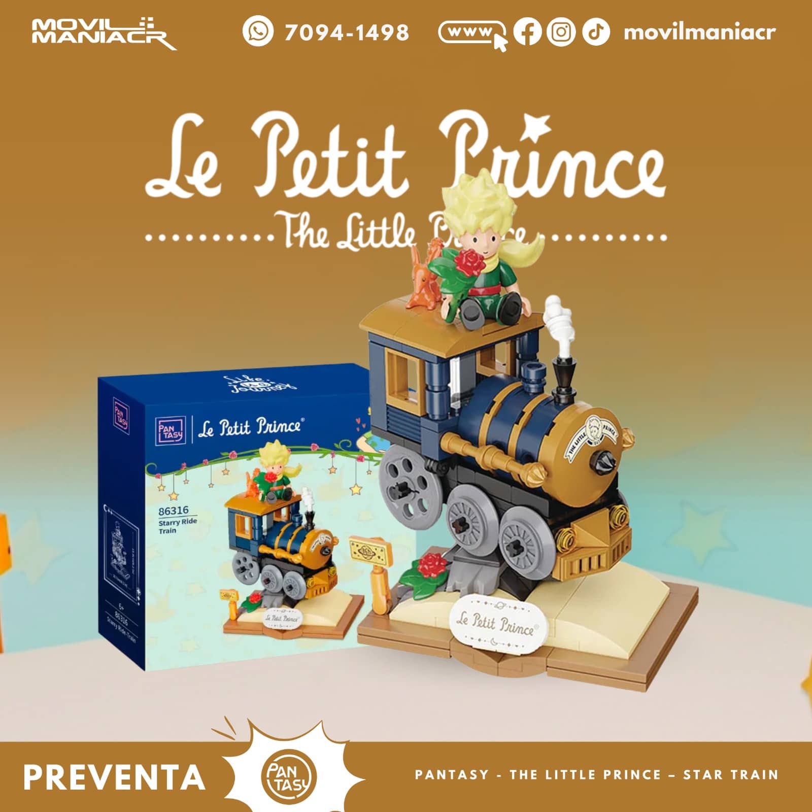 Armable Pantasy The Little Prince Starry Ride Train(86316) - (Preventa) ¡Reserva Ahora! 1 Armable Pantasy The Little Prince Starry Ride Train(86316) - (Preventa) ¡Reserva Ahora!