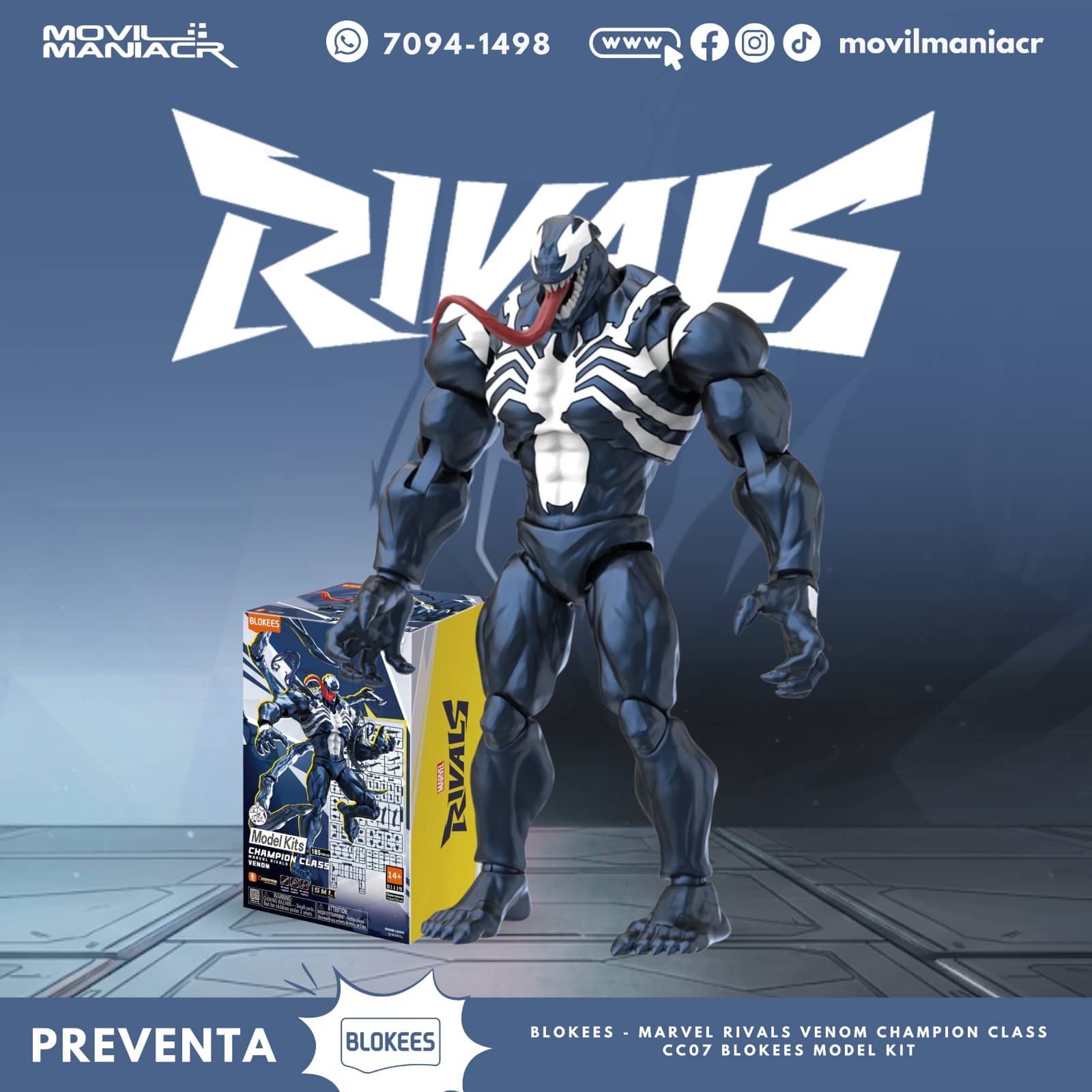 Blokees Marvel Rivals Champion Class 07 Venom Model Kit - (Preventa) ¡Reserva Ahora! 1 Blokees Marvel Rivals Champion Class 07 Venom Model Kit - (Preventa) ¡Reserva Ahora!