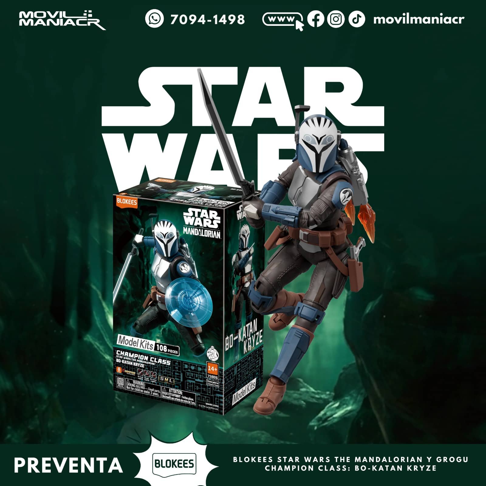 Blokees Star Wars The Mandalorian Bo-Katan Kryze Model Kit - (Preventa) ¡Reserva Ahora! 1 Blokees Star Wars The Mandalorian Bo-Katan Kryze Model Kit - (Preventa) ¡Reserva Ahora!