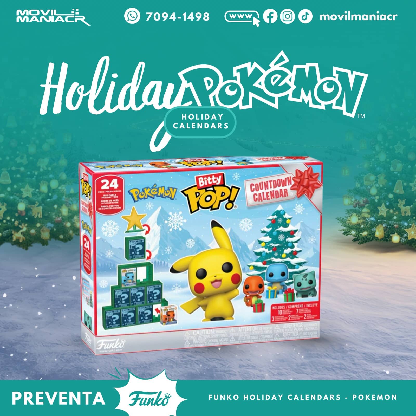 Calendario Bitty Pop 2026 Pokémon - (Preventa) ¡Reserva Ahora! 1 Calendario Bitty Pop 2026 Pokémon - (Preventa) ¡Reserva Ahora!