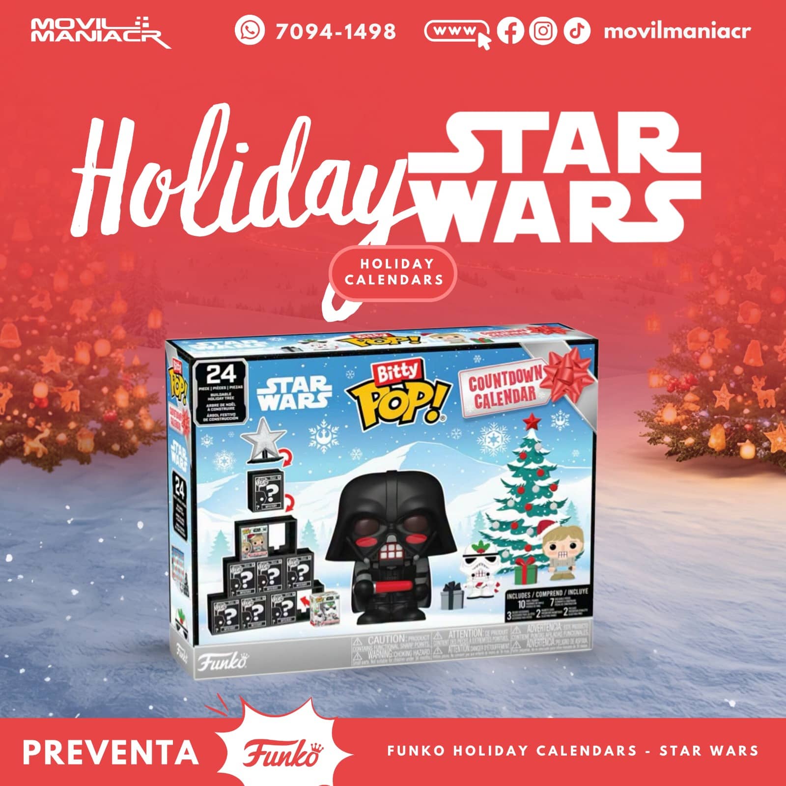 Calendario Bitty Pop 2026 Star Wars - (Preventa) ¡Reserva Ahora! 1 Calendario Bitty Pop 2026 Star Wars - (Preventa) ¡Reserva Ahora!