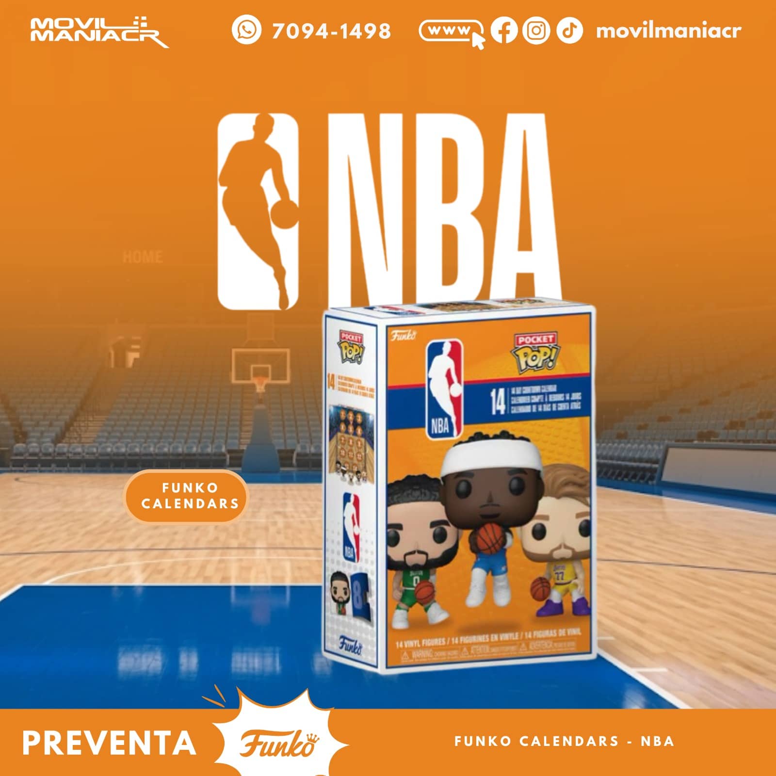Calendario Funko Pop 2026 NBA - (Preventa) ¡Reserva Ahora! 1 Calendario Funko Pop 2026 NBA - (Preventa) ¡Reserva Ahora!