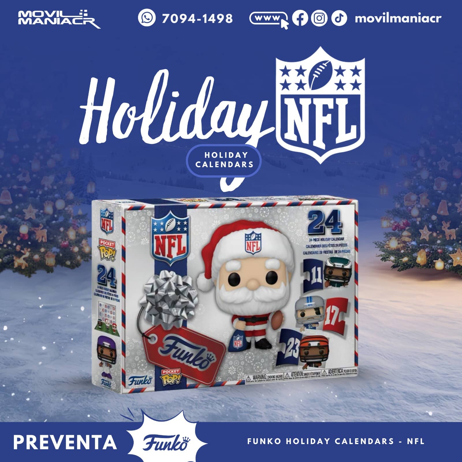 Calendario Funko Pop 2026 NFL - (Preventa) ¡Reserva Ahora! 1 Calendario Funko Pop 2026 NFL - (Preventa) ¡Reserva Ahora!